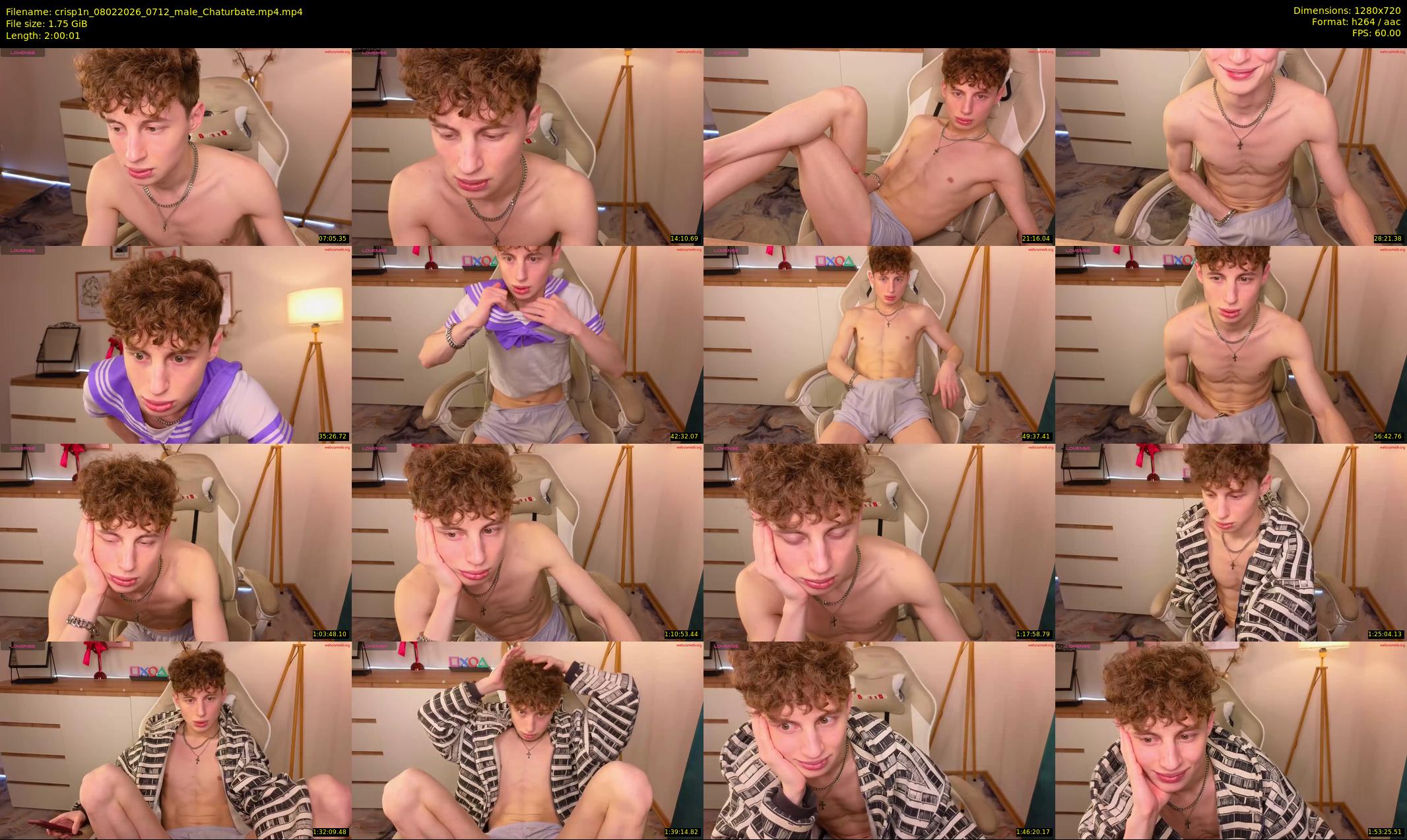 crisp1n — 121 minute Chaturbate male cam show recording, 720p, Feb 8, 2026