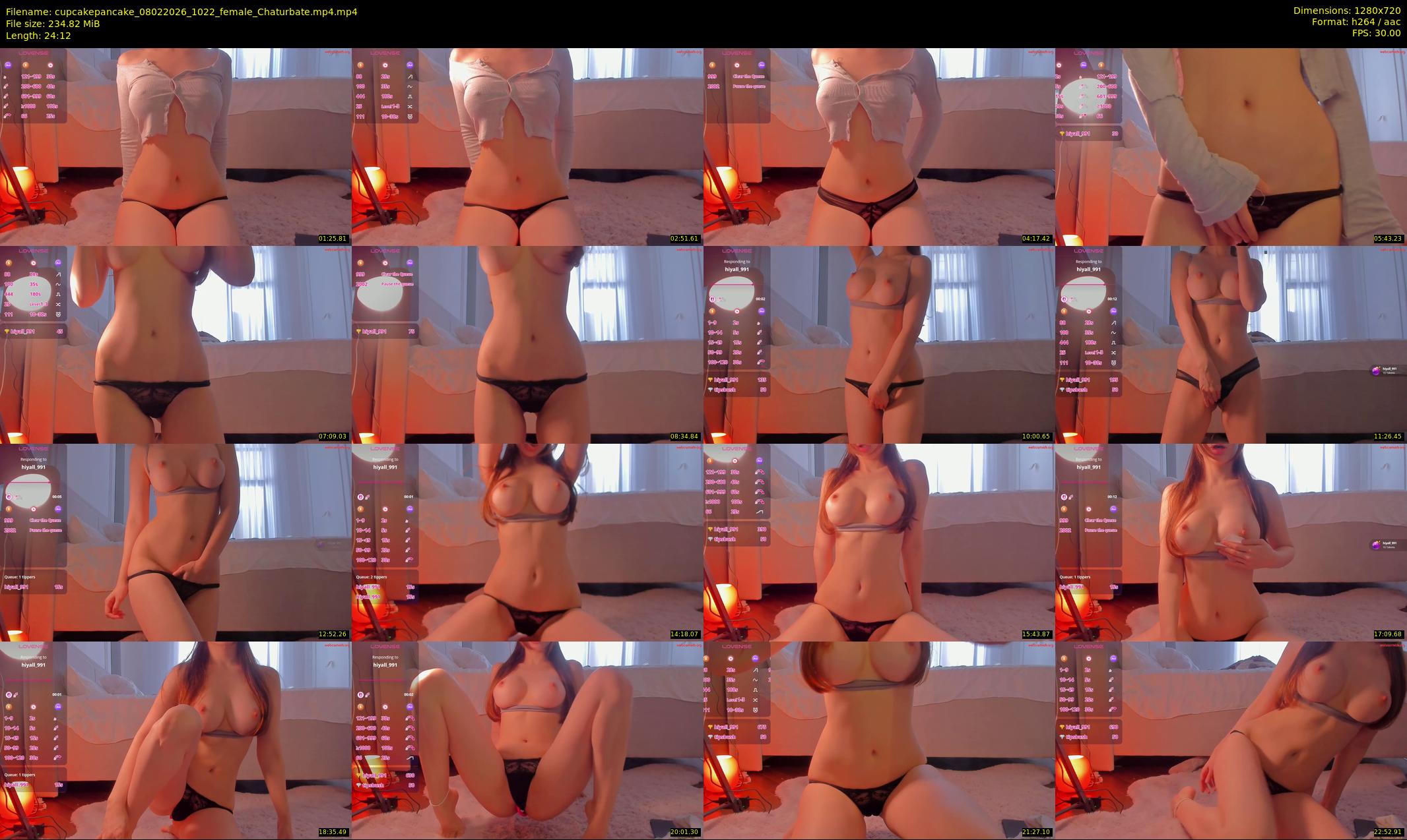cupcakepancake — 25 minute Chaturbate female cam show recording, 720p, Feb 8, 2026