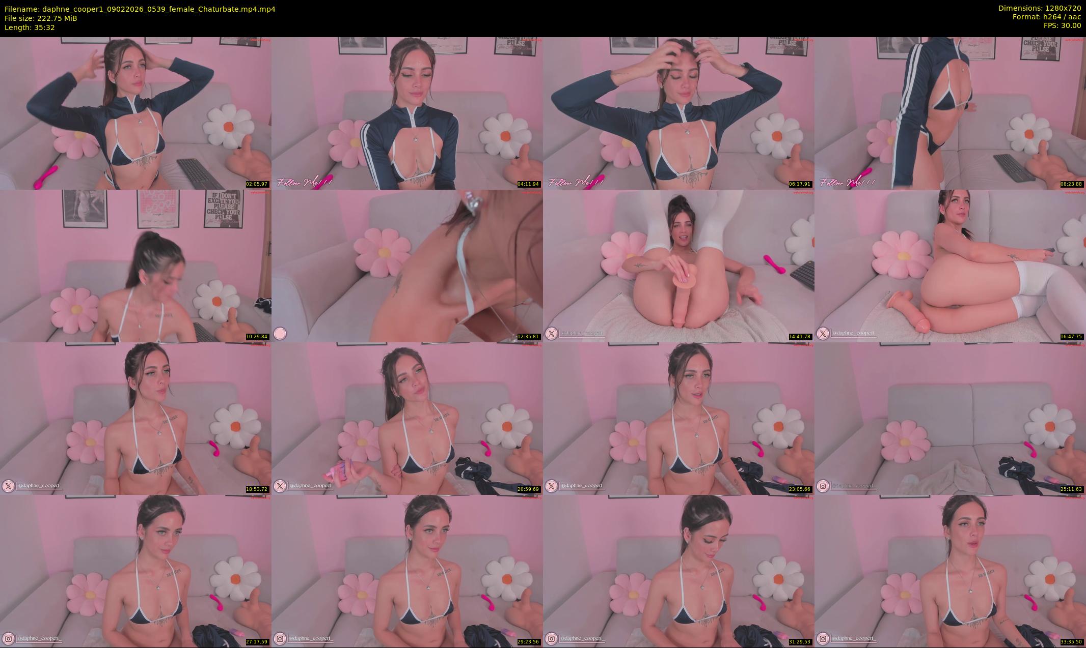 daphne_cooper1 — 36 minute Chaturbate female cam show recording, 720p, Feb 9, 2026