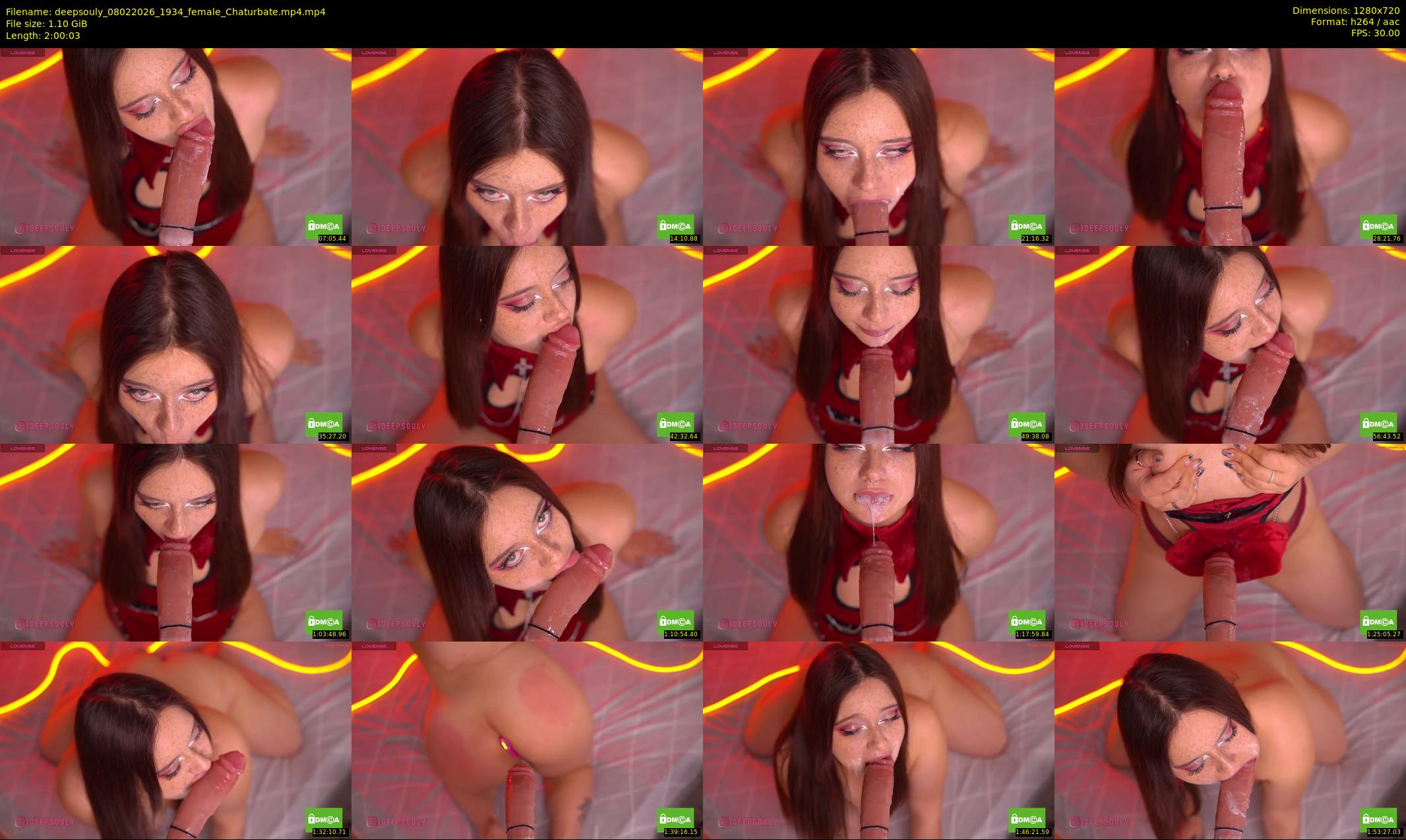 deepsouly — 121 minute Chaturbate female cam show recording, 720p, Feb 8, 2026