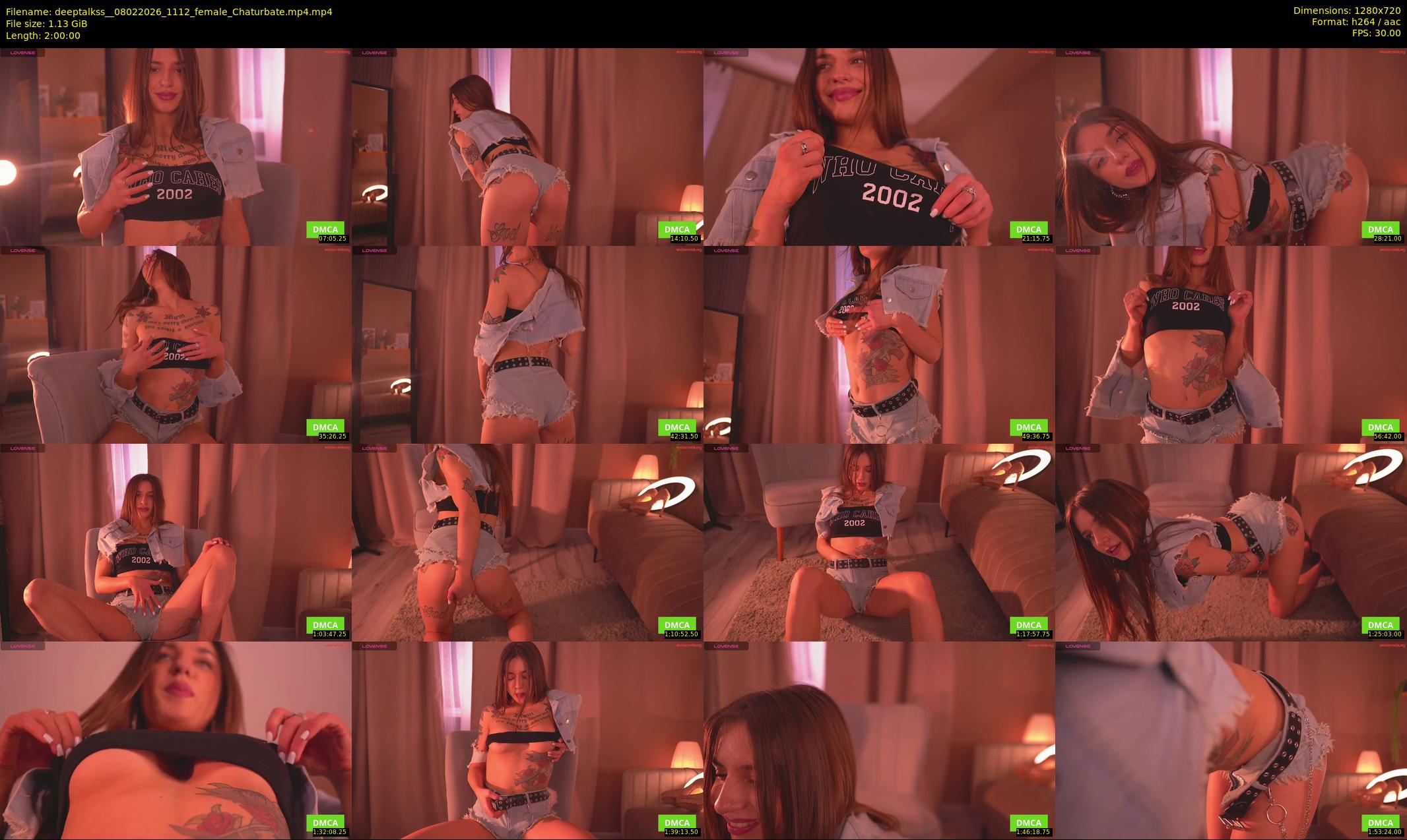deeptalkss_ — 120 minute Chaturbate female cam show recording, 720p, Feb 8, 2026