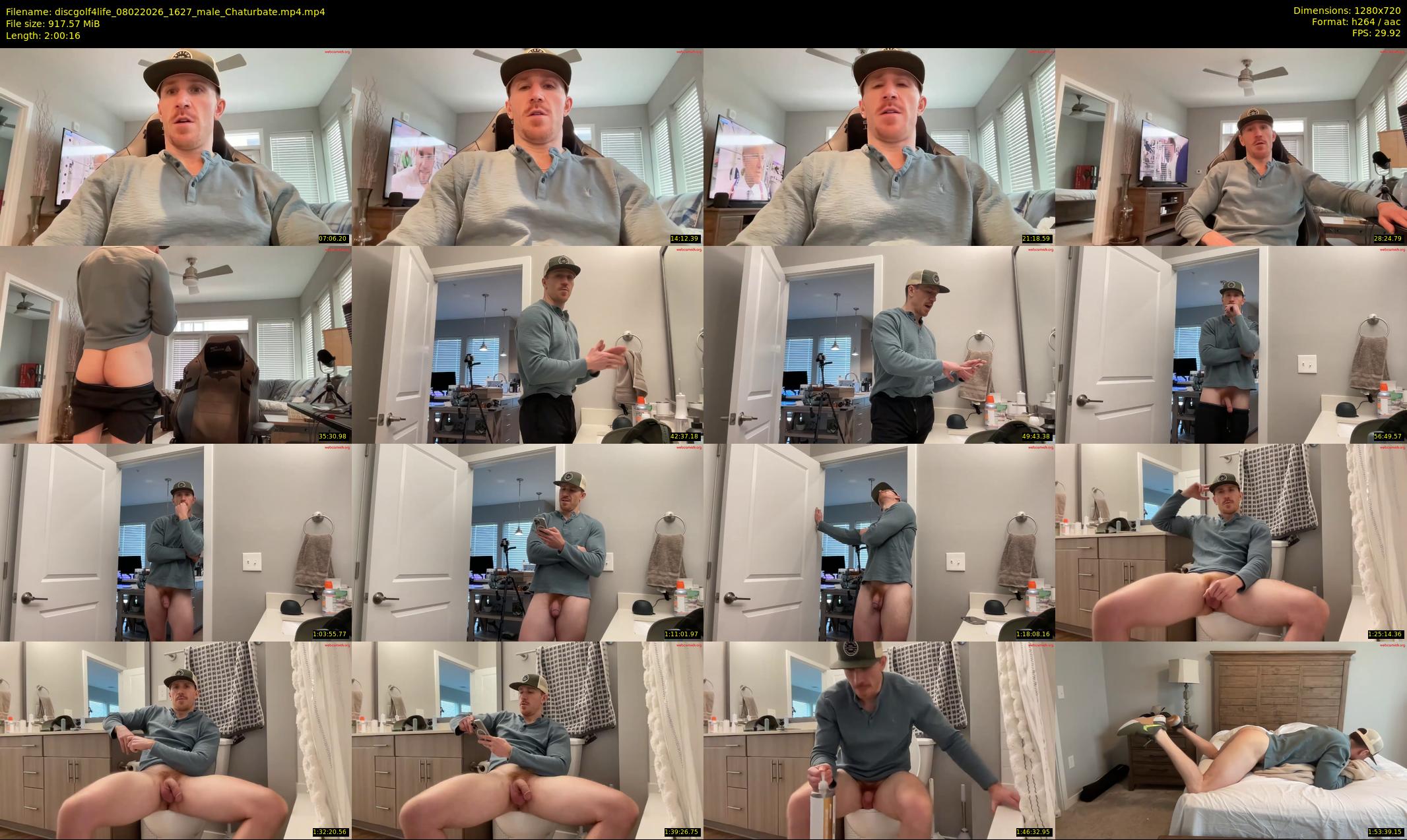 discgolf4life — 121 minute Chaturbate male cam show recording, 720p, Feb 8, 2026