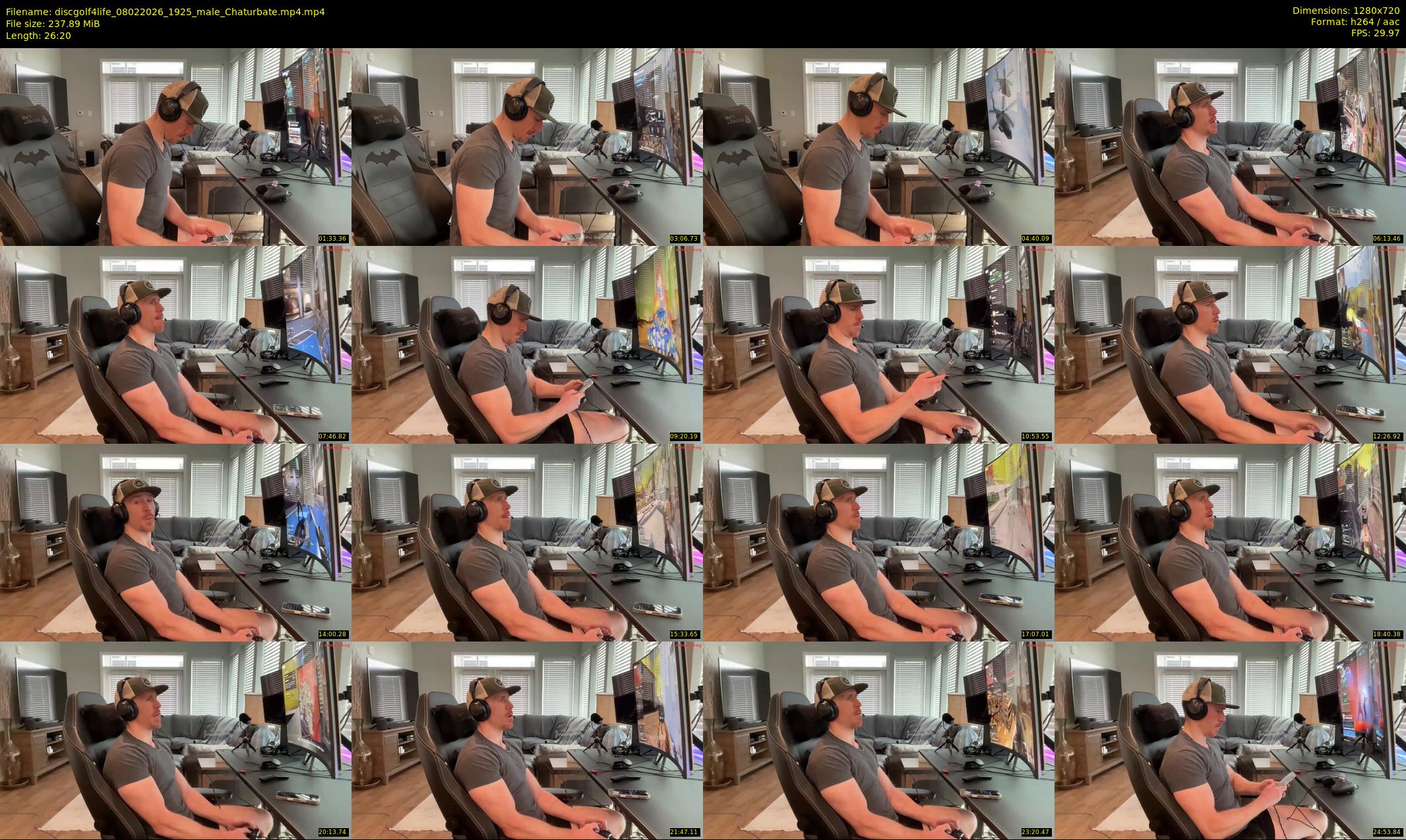 discgolf4life — 27 minute Chaturbate male cam show recording, 720p, Feb 8, 2026