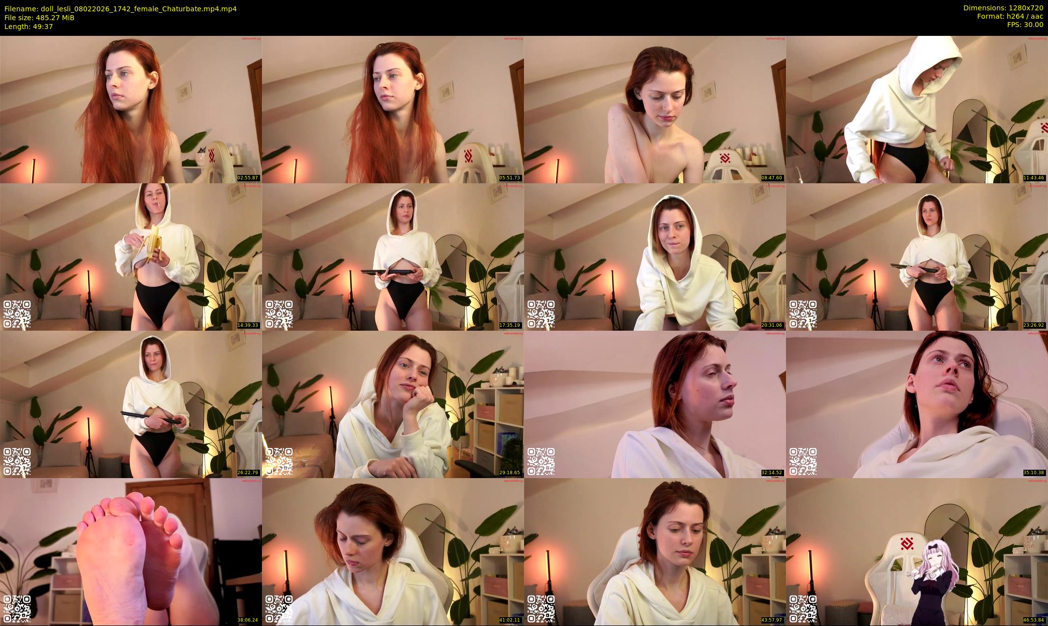 doll_lesli — 50 minute Chaturbate female cam show recording, 720p, Feb 8, 2026