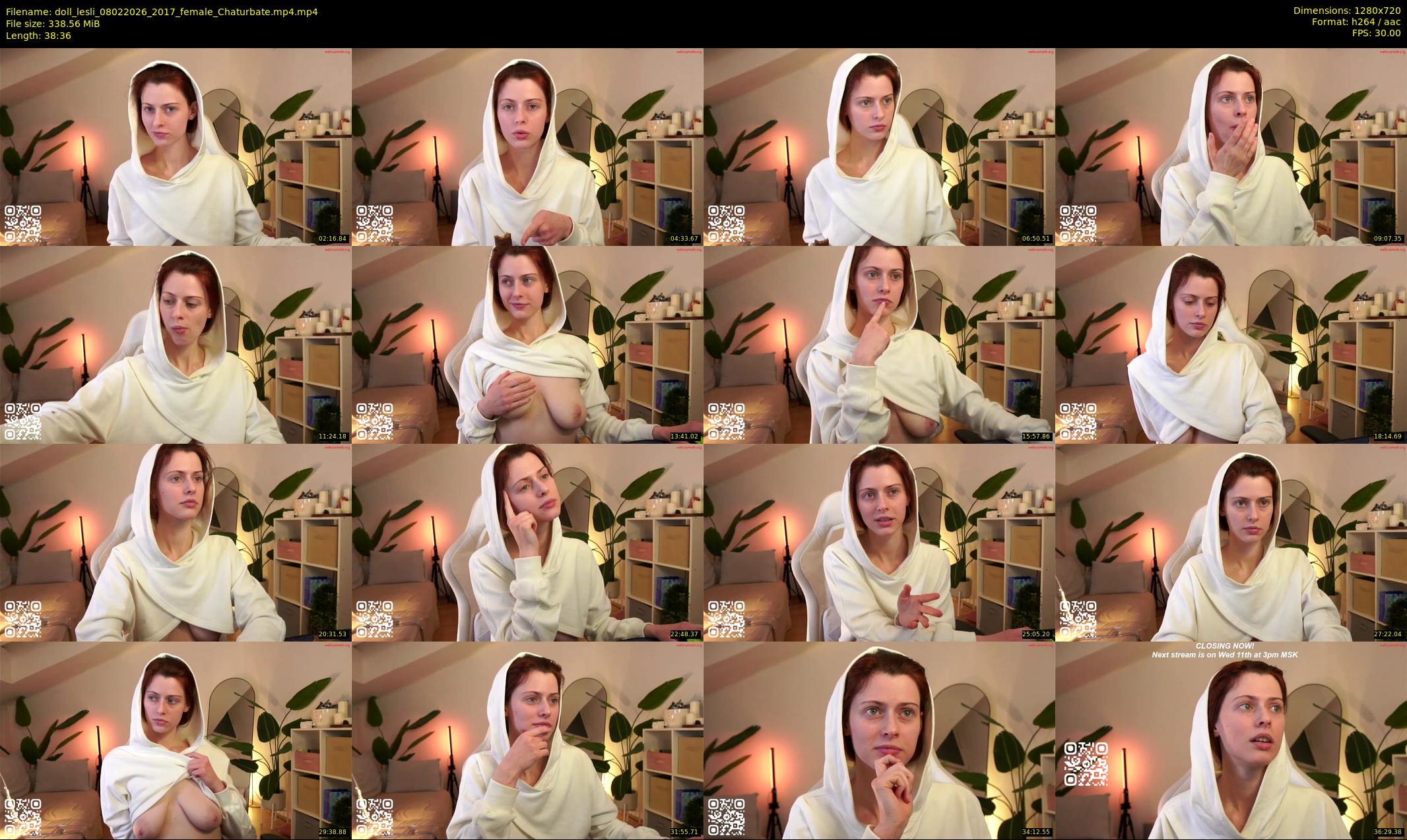 doll_lesli — 39 minute Chaturbate female cam show recording, 720p, Feb 8, 2026