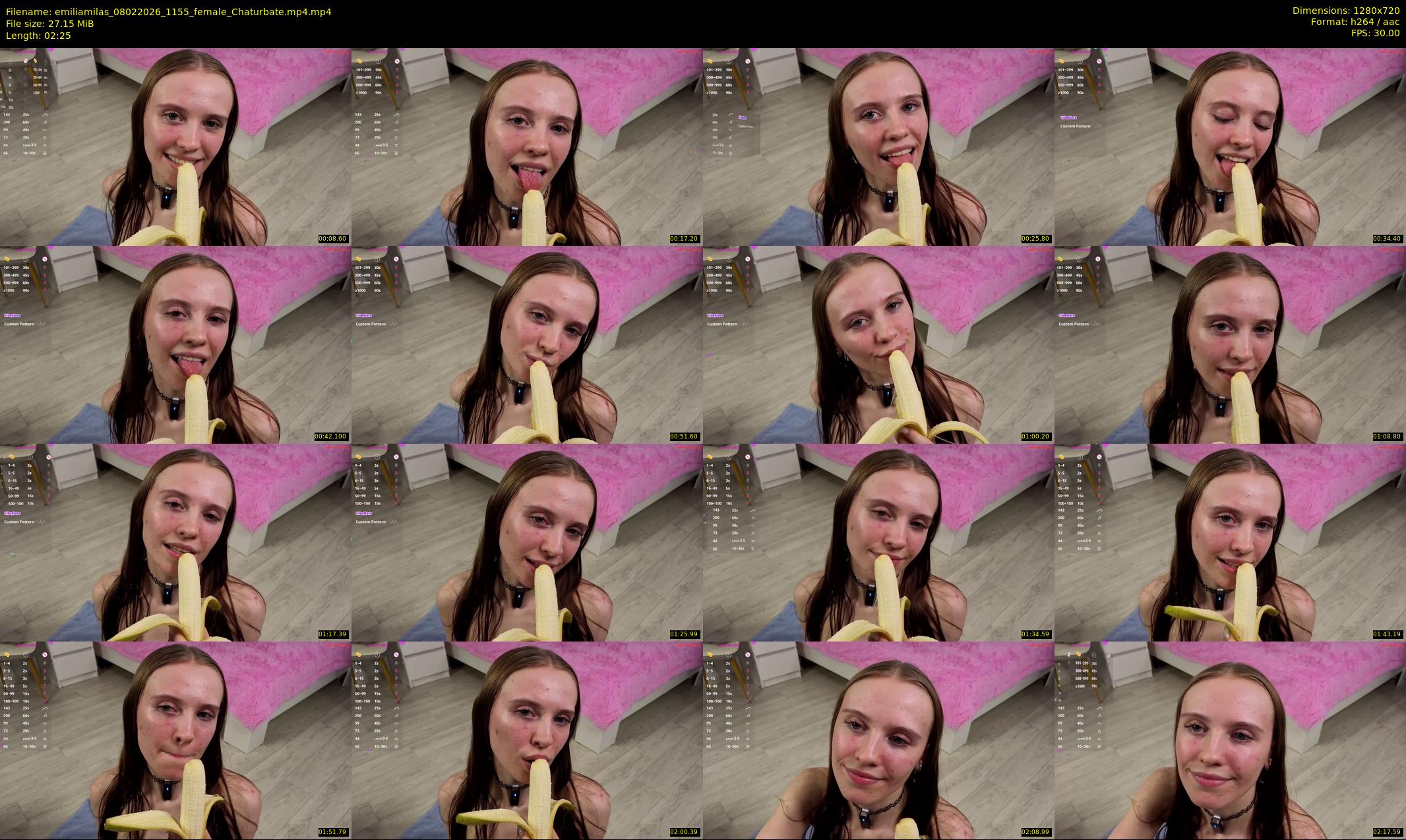 emiliamilas — 3 minute Chaturbate female cam show recording, 720p, Feb 8, 2026