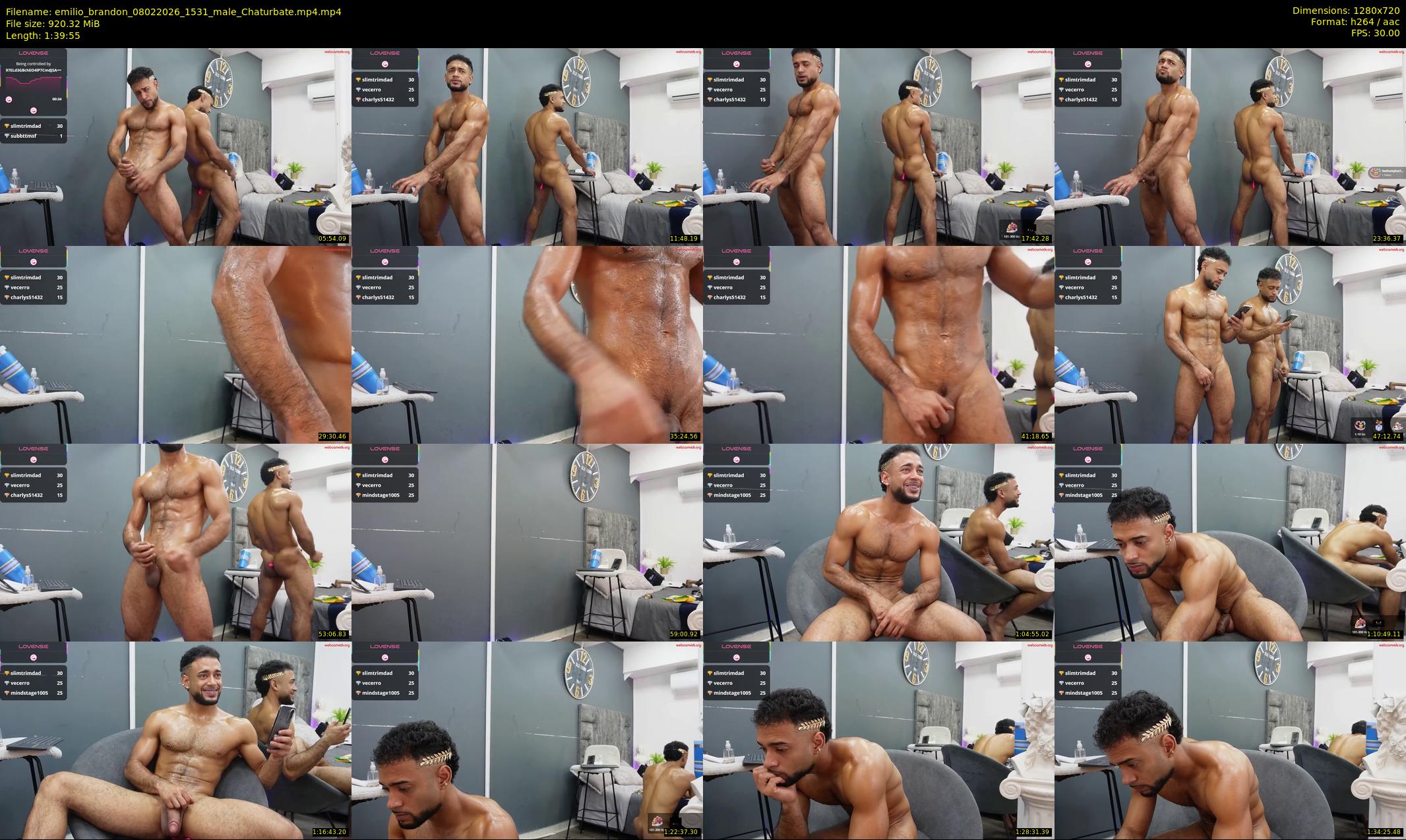 emilio_brandon — 100 minute Chaturbate male cam show recording, 720p, Feb 8, 2026