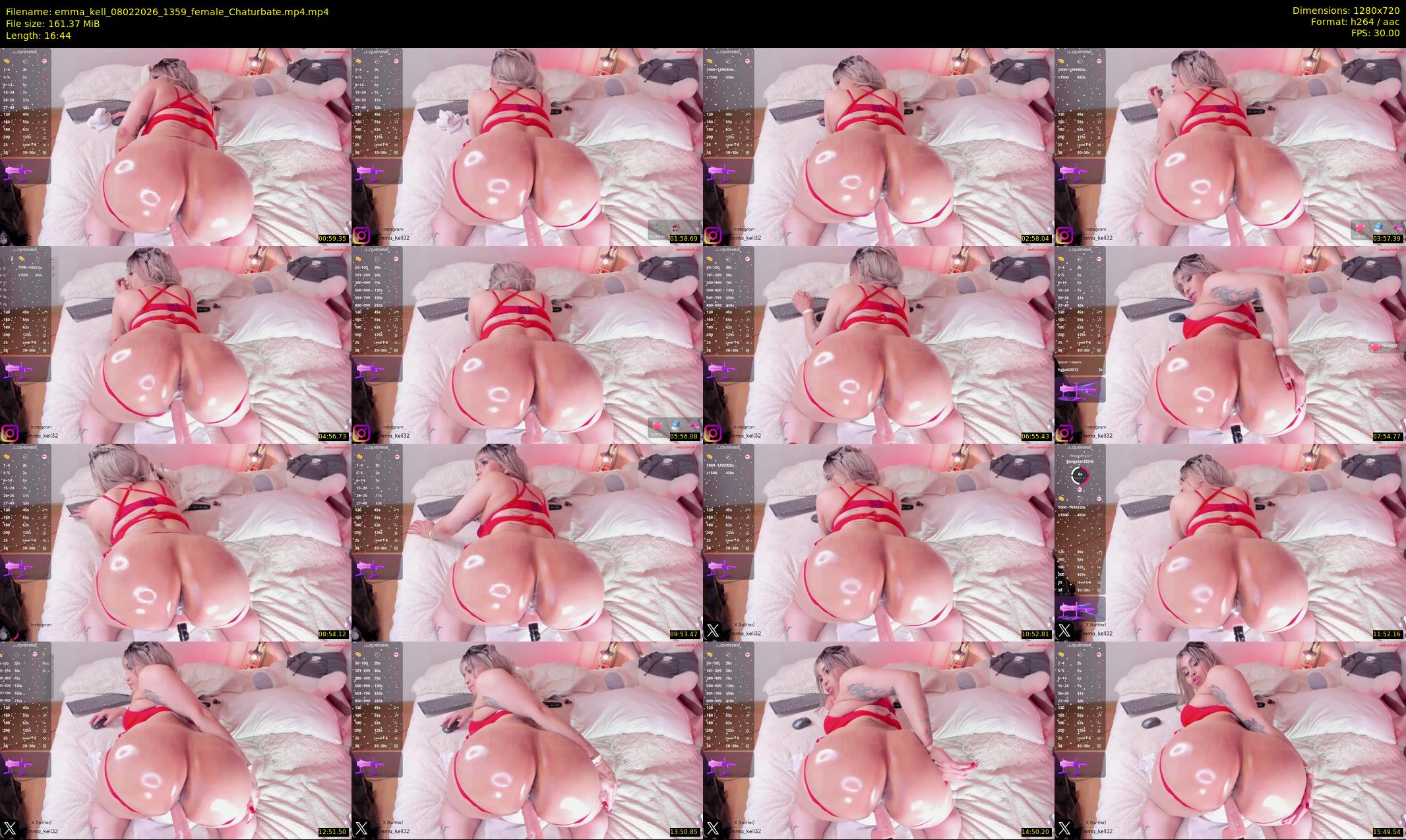 emma_kell — 17 minute Chaturbate female cam show recording, 720p, Feb 8, 2026