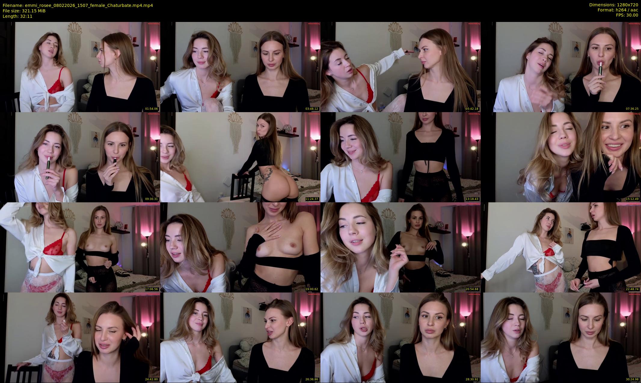 emmi_rosee — 33 minute Chaturbate female cam show recording, 720p, Feb 8, 2026