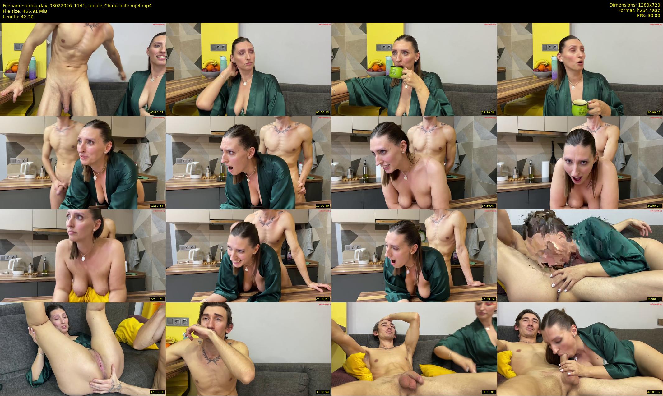 erica_dav — 43 minute Chaturbate couple cam show recording, 720p, Feb 8, 2026