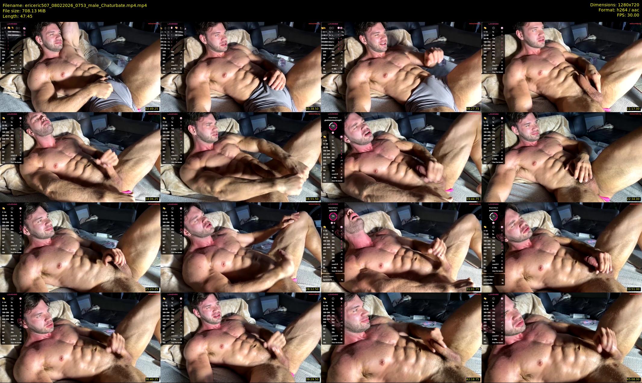 ericeric507 — 48 minute Chaturbate male cam show recording, 720p, Feb 8, 2026