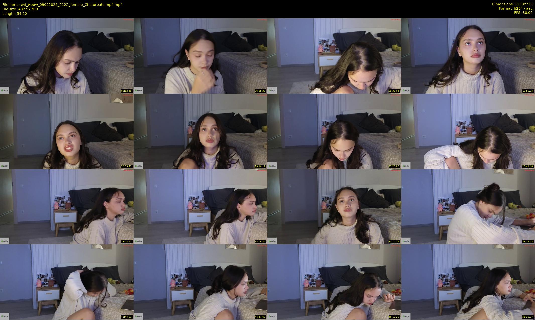 evi_woow — 55 minute Chaturbate female cam show recording, 720p, Feb 9, 2026