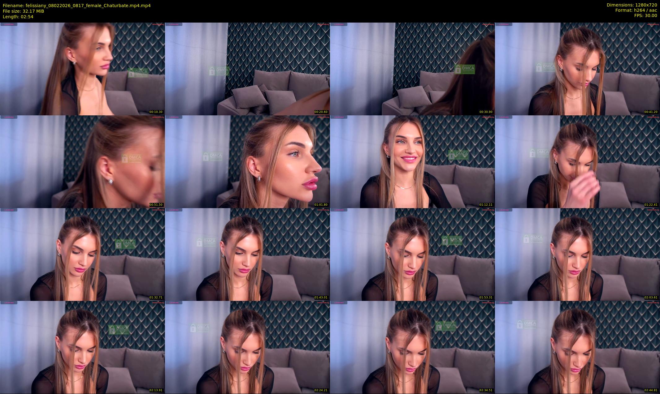 felissiany — 3 minute Chaturbate female cam show recording, 720p, Feb 8, 2026