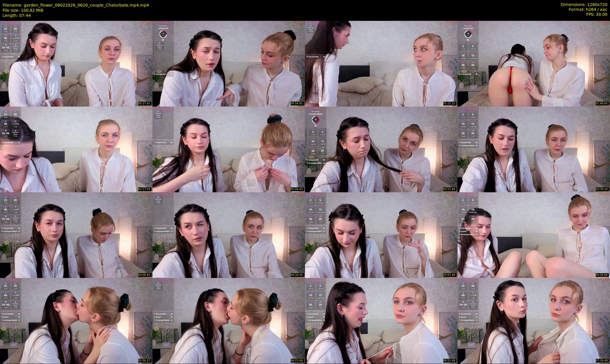 garden_flower — 8 minute Chaturbate female cam show recording, 720p, Feb 8, 2026