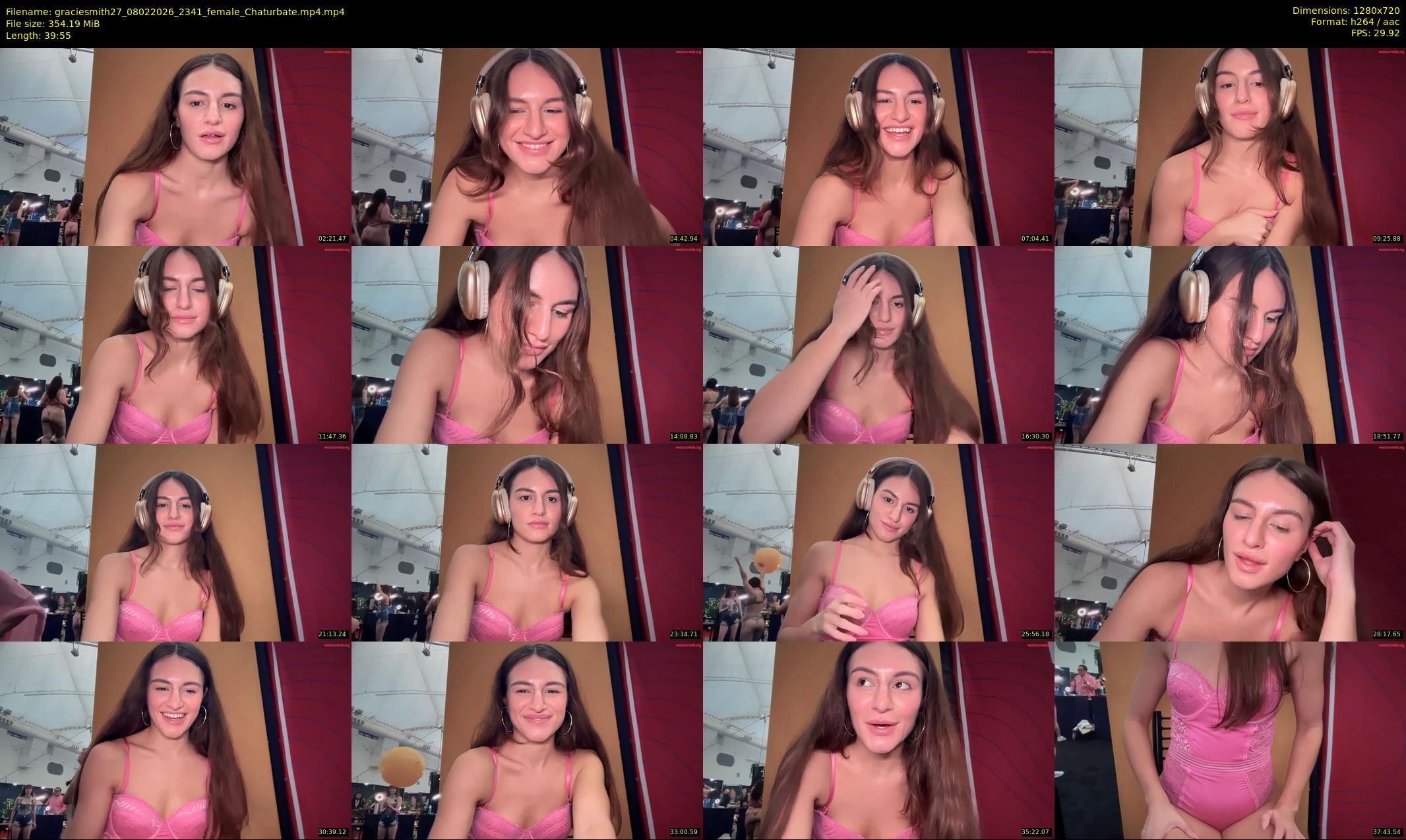 graciesmith27 — 40 minute Chaturbate female cam show recording, 720p, Feb 8, 2026