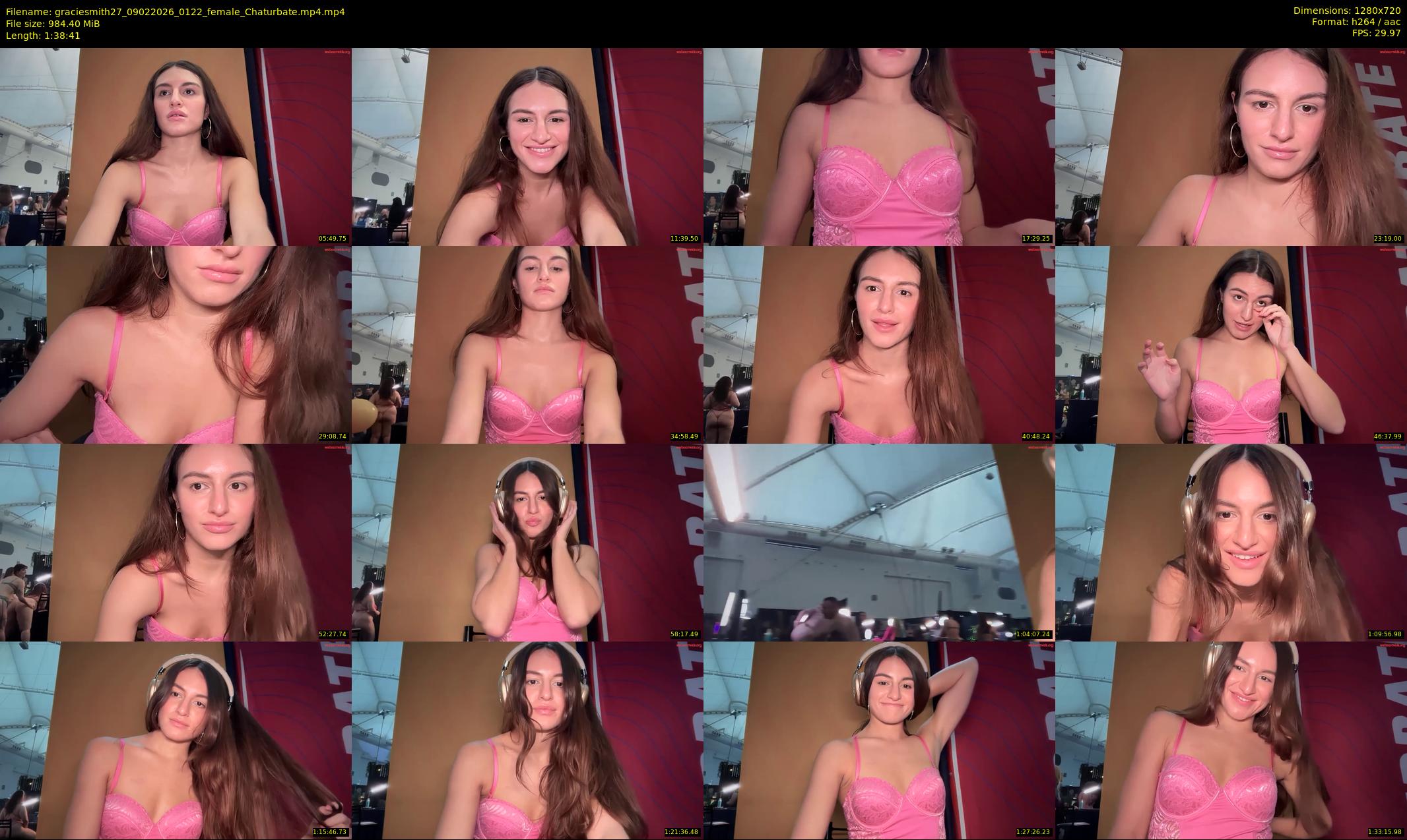 graciesmith27 — 99 minute Chaturbate female cam show recording, 720p, Feb 9, 2026