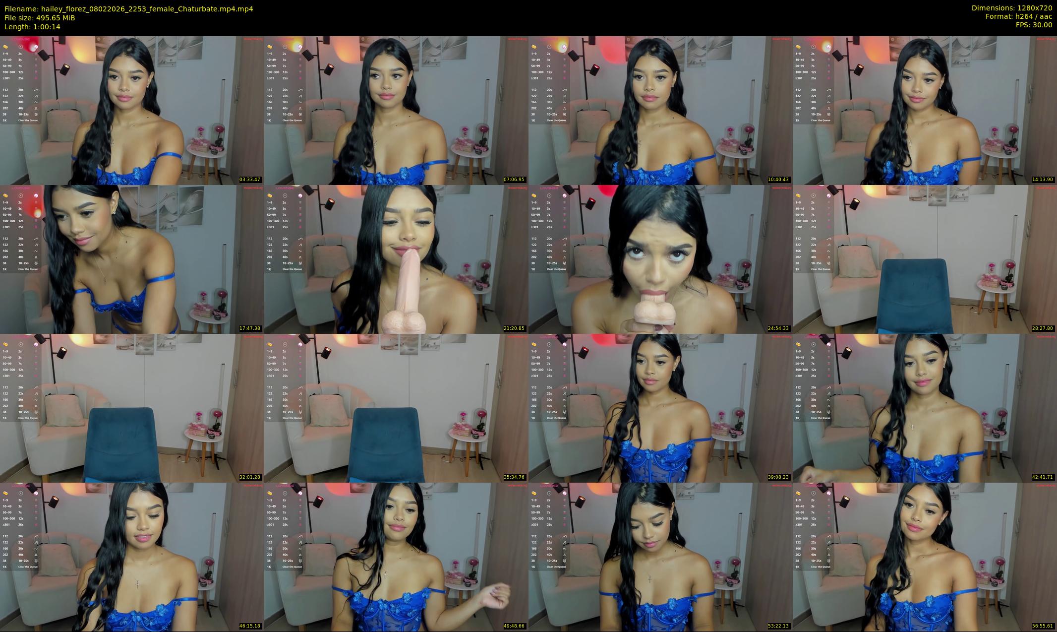 hailey_florez — 61 minute Chaturbate female cam show recording, 720p, Feb 8, 2026