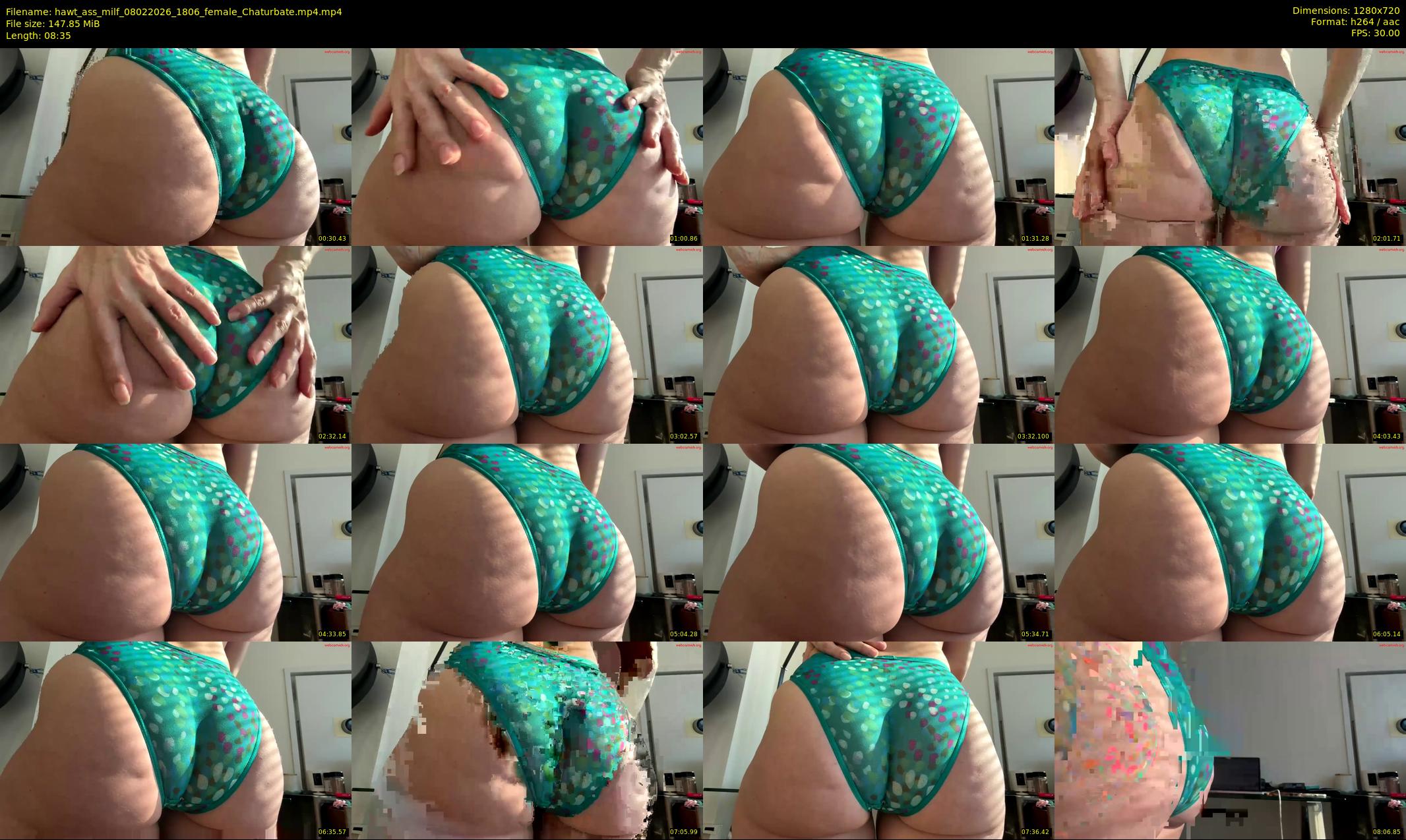 hawt_ass_milf — 9 minute Chaturbate female cam show recording, 720p, Feb 8, 2026
