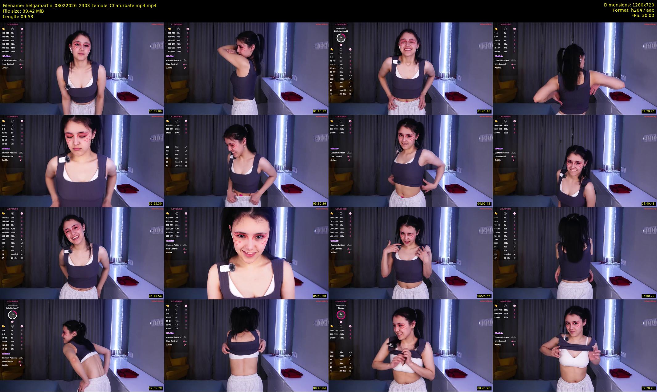 helgamartin — 10 minute Chaturbate female cam show recording, 720p, Feb 8, 2026