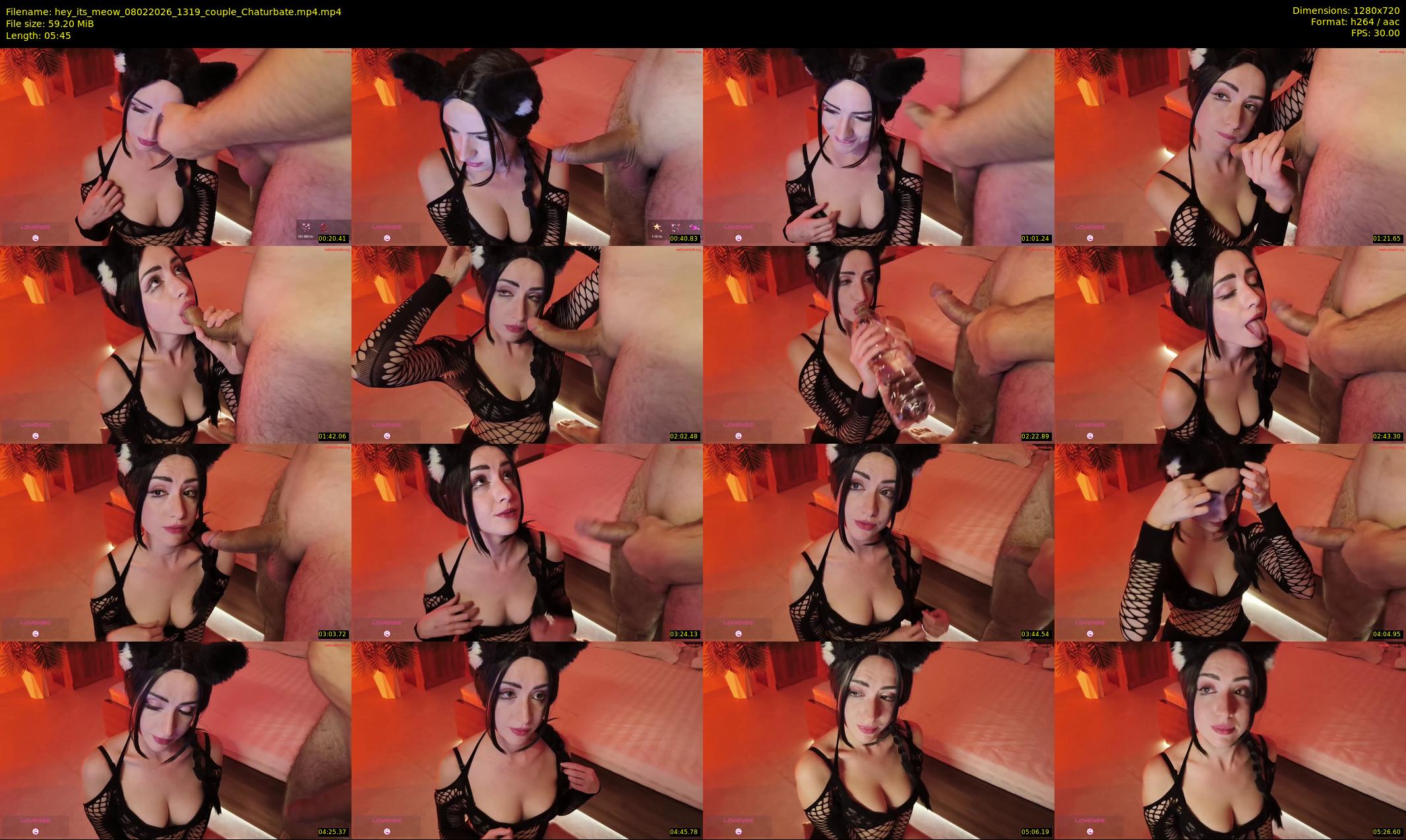 hey_its_meow — 6 minute Chaturbate couple cam show recording, 720p, Feb 8, 2026