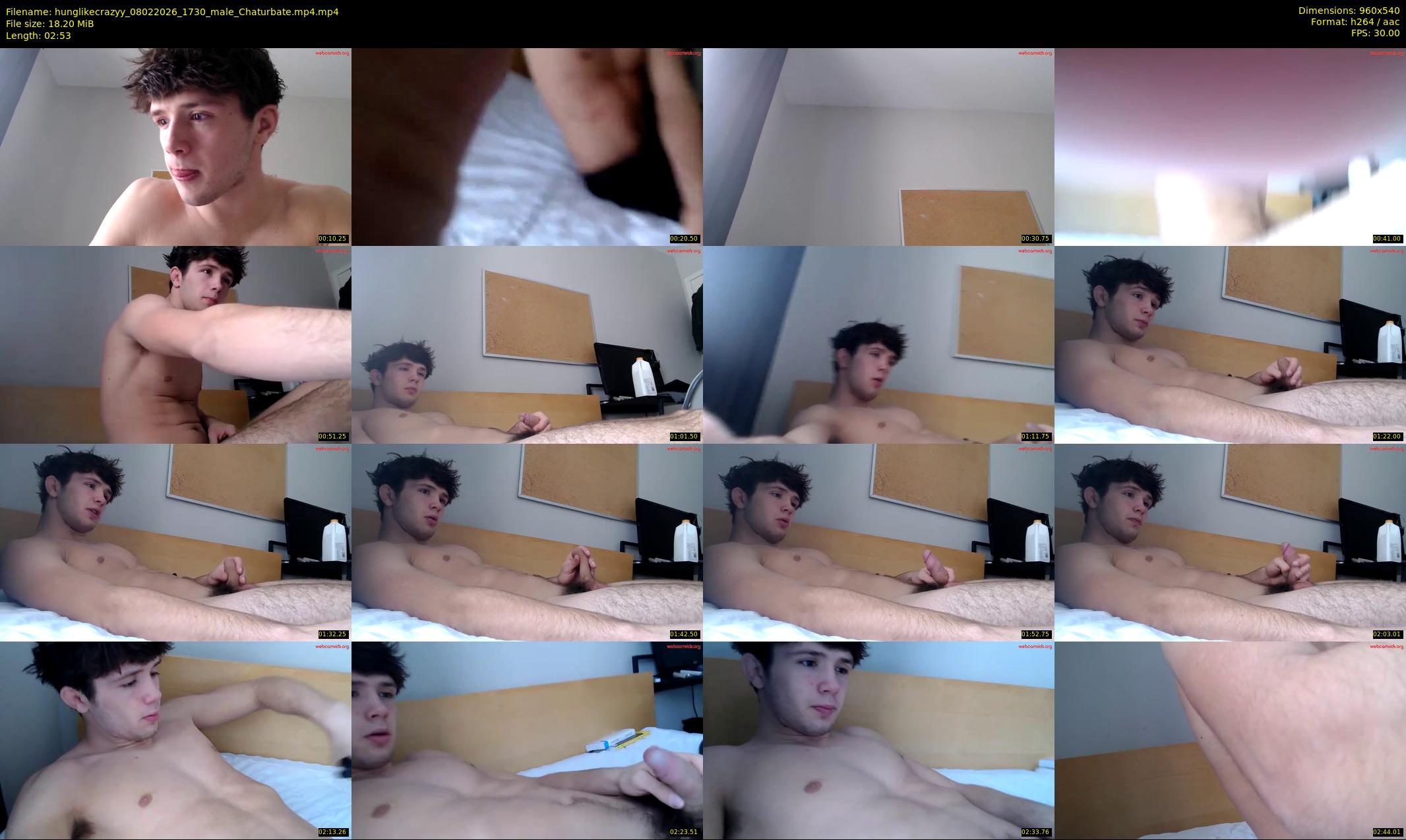 hunglikecrazyy — 3 minute Chaturbate male cam show recording, 480p, Feb 8, 2026
