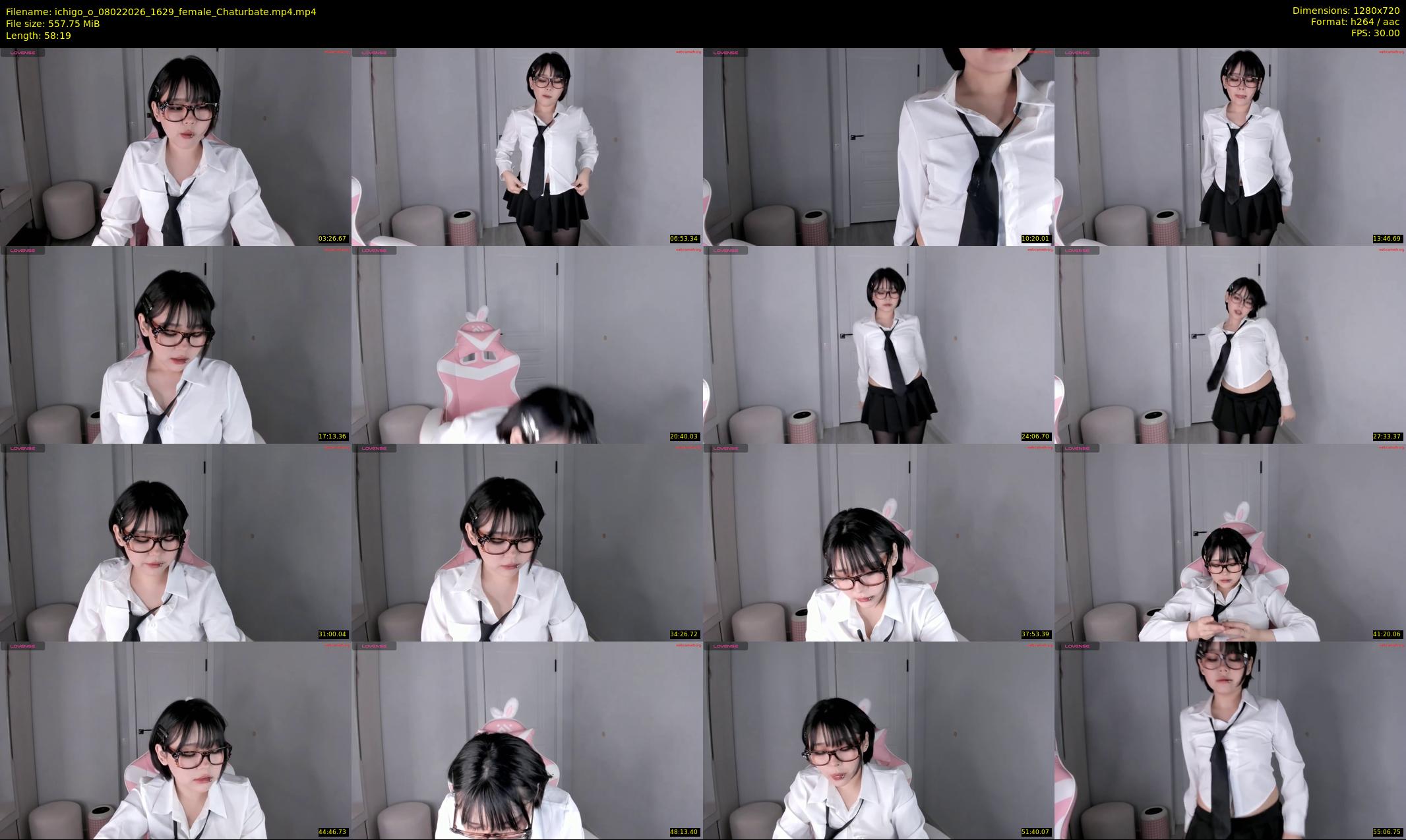 ichigo_o — 59 minute Chaturbate female cam show recording, 720p, Feb 8, 2026