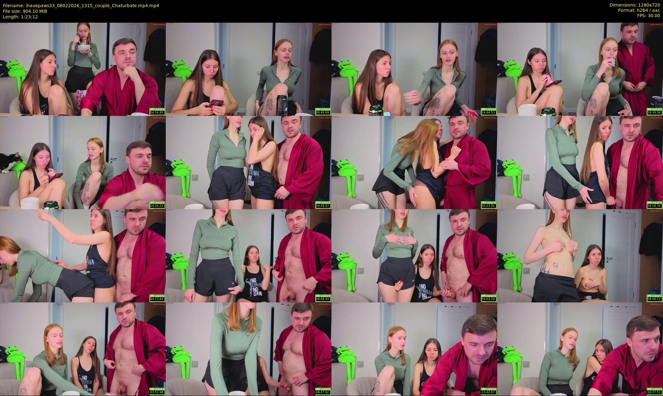 ihavepaws33 — 84 minute Chaturbate couple cam show recording, 720p, Feb 8, 2026