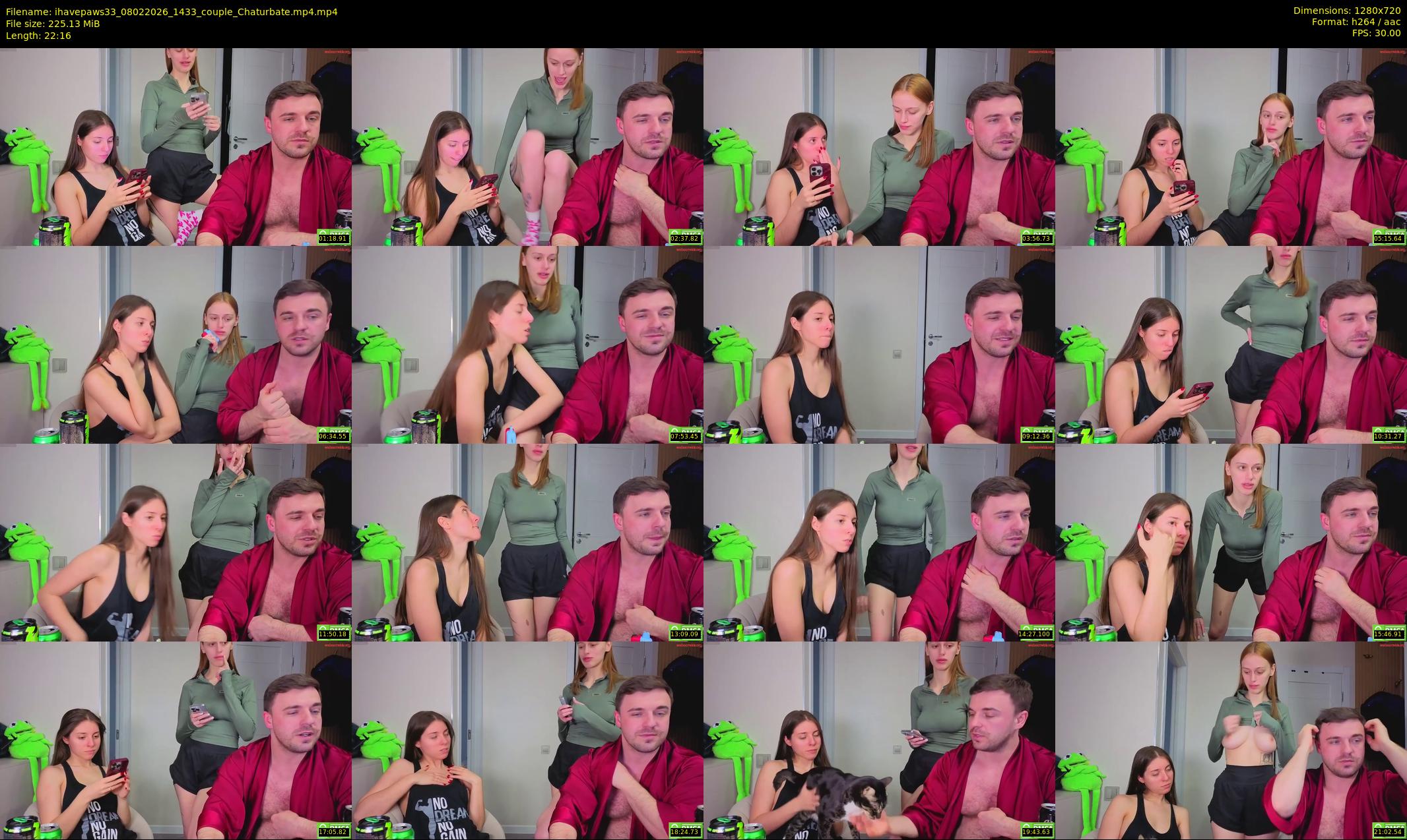 ihavepaws33 — 23 minute Chaturbate couple cam show recording, 720p, Feb 8, 2026