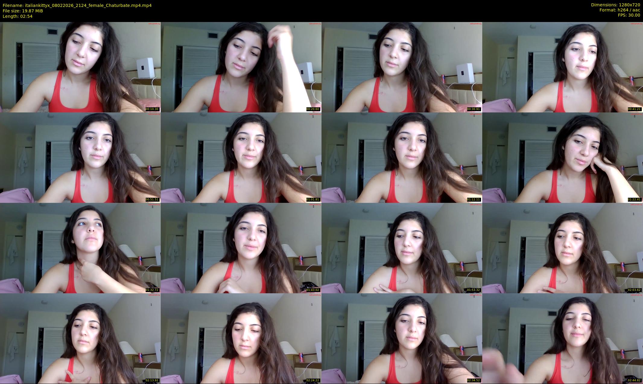 italiankittyx — 3 minute Chaturbate female cam show recording, 720p, Feb 8, 2026
