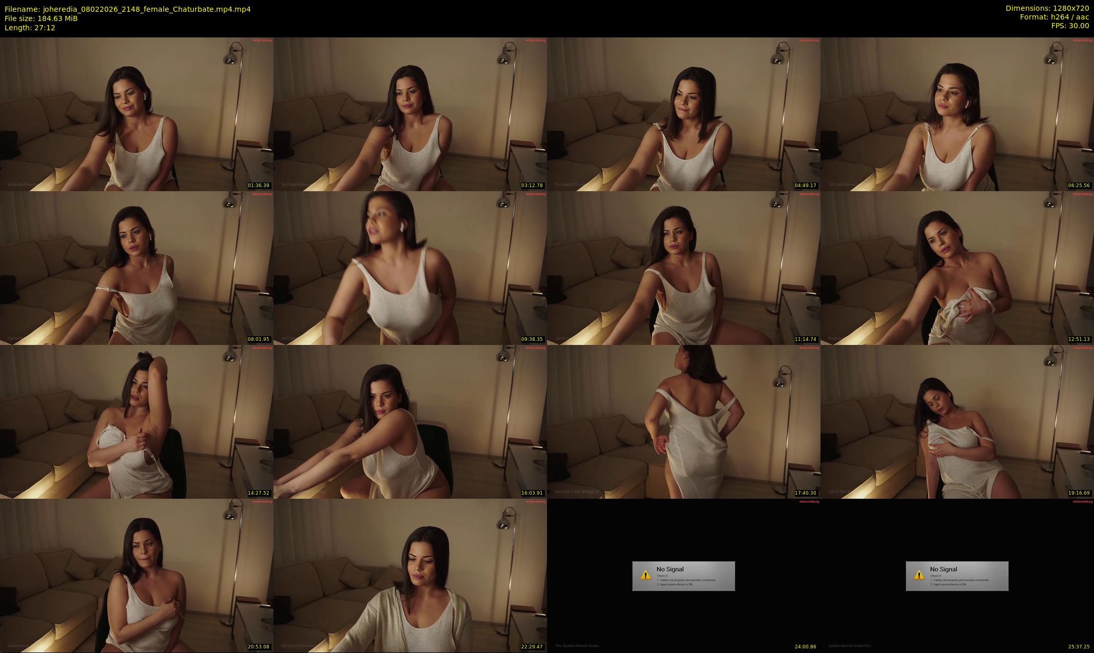 joheredia — 28 minute Chaturbate female cam show recording, 720p, Feb 8, 2026