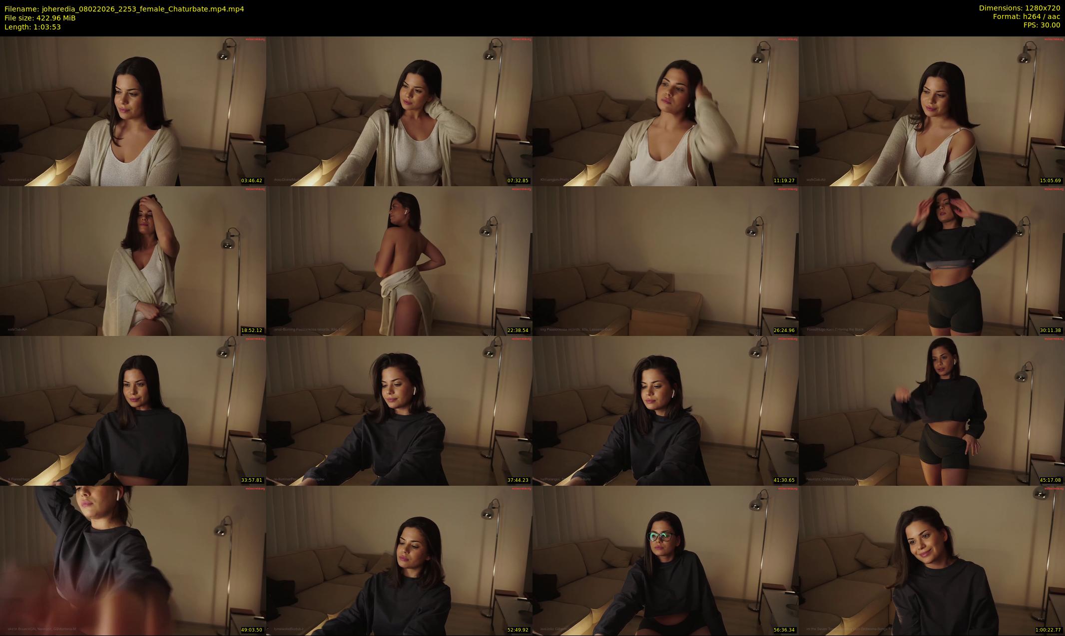 joheredia — 64 minute Chaturbate female cam show recording, 720p, Feb 8, 2026