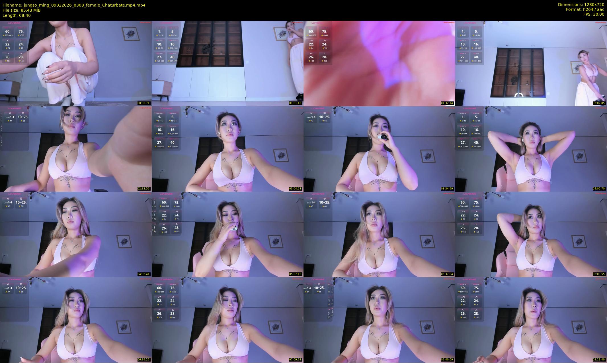 jungso_ming — 9 minute Chaturbate female cam show recording, 720p, Feb 9, 2026