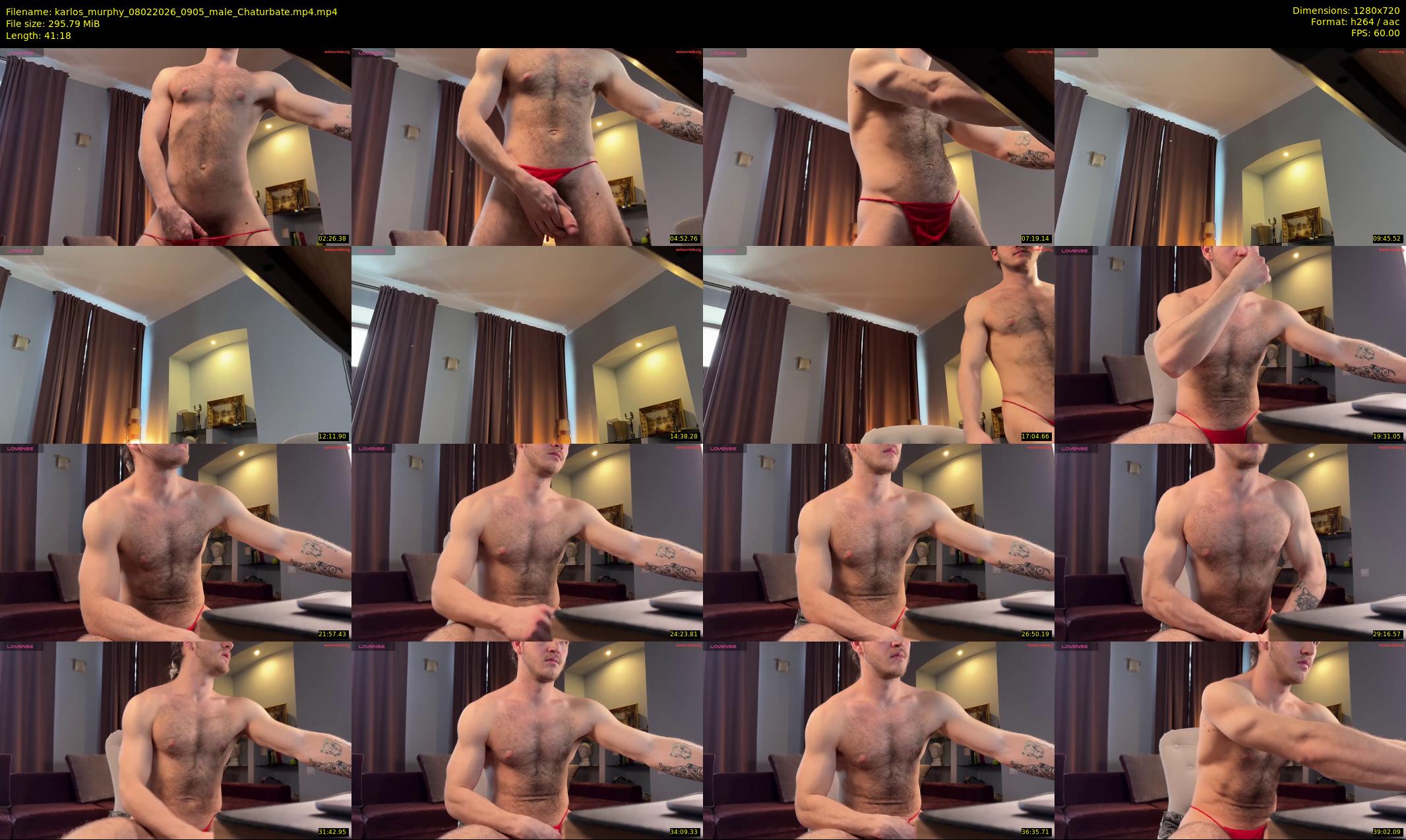 karlos_murphy — 42 minute Chaturbate male cam show recording, 720p, Feb 8, 2026
