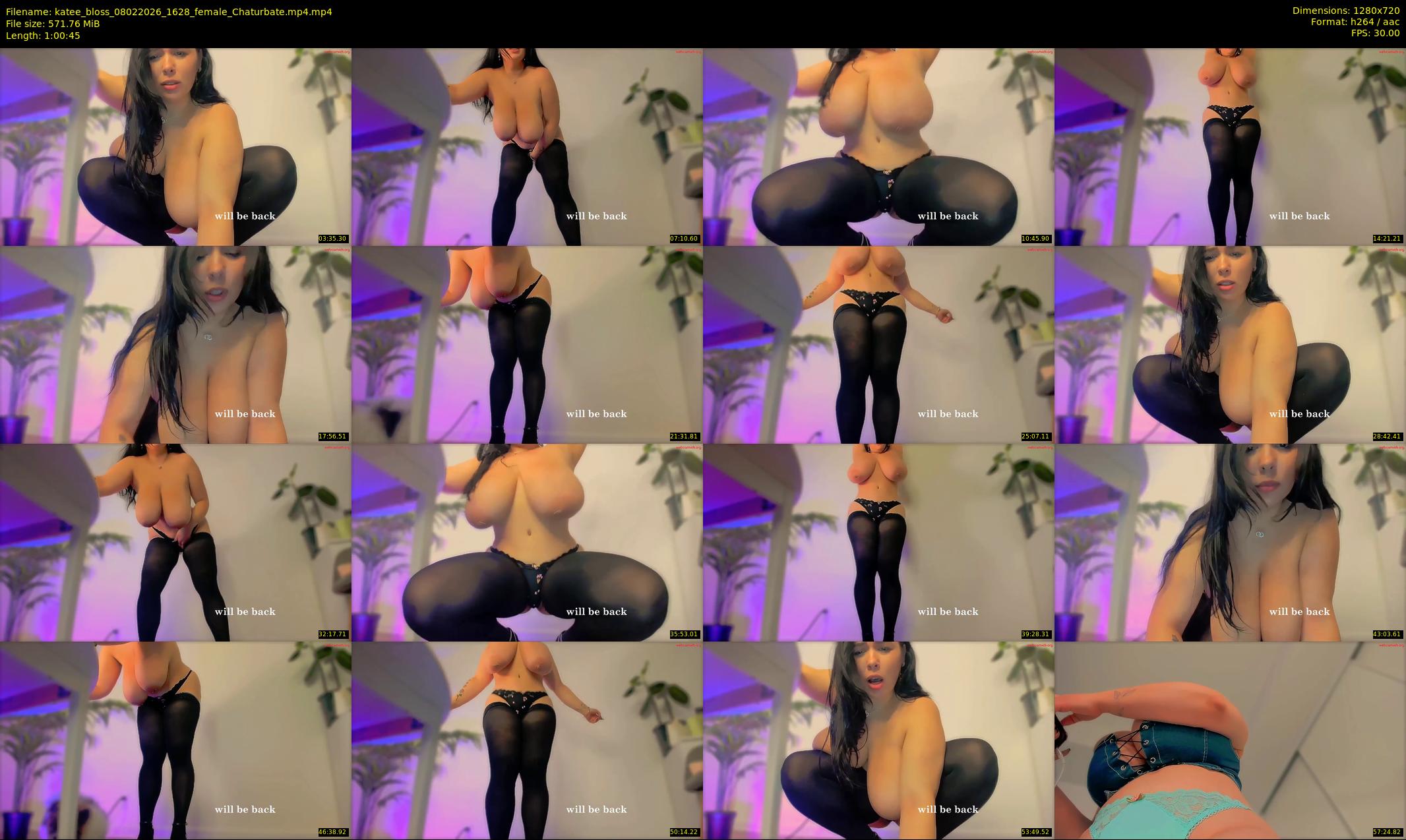 katee_bloss — 61 minute Chaturbate female cam show recording, 720p, Feb 8, 2026