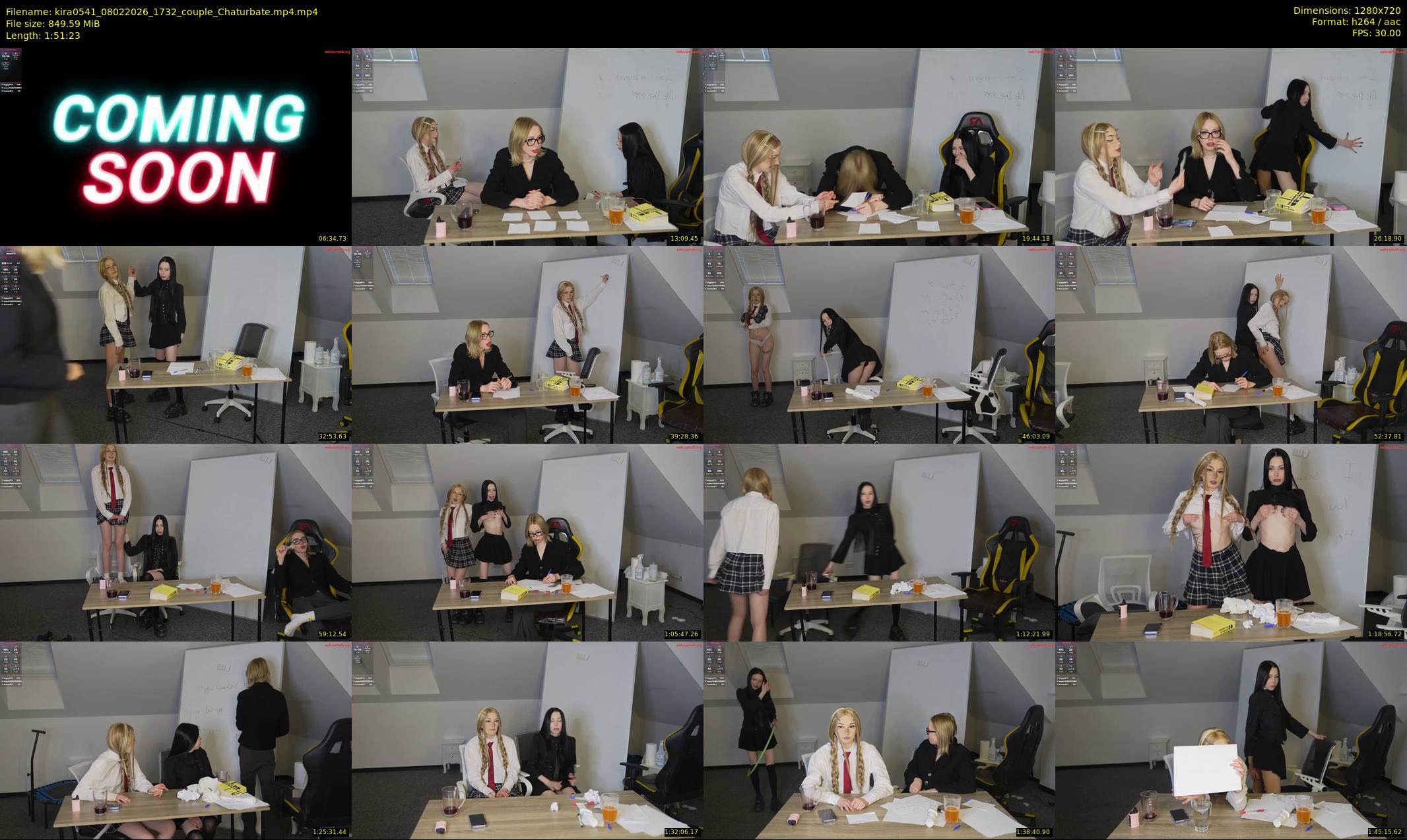 kira0541 — 112 minute Chaturbate couple cam show recording, 720p, Feb 8, 2026