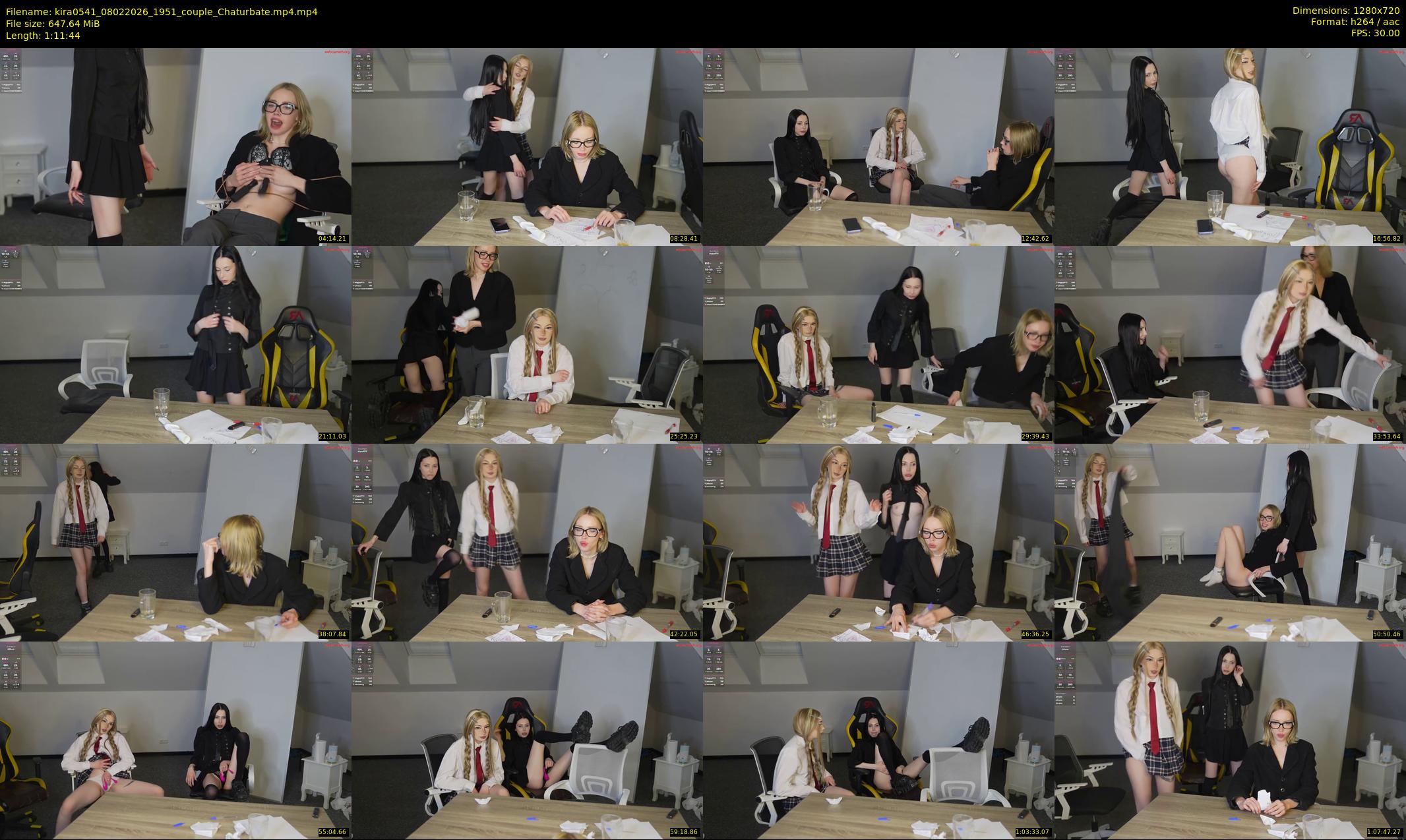 kira0541 — 72 minute Chaturbate couple cam show recording, 720p, Feb 8, 2026
