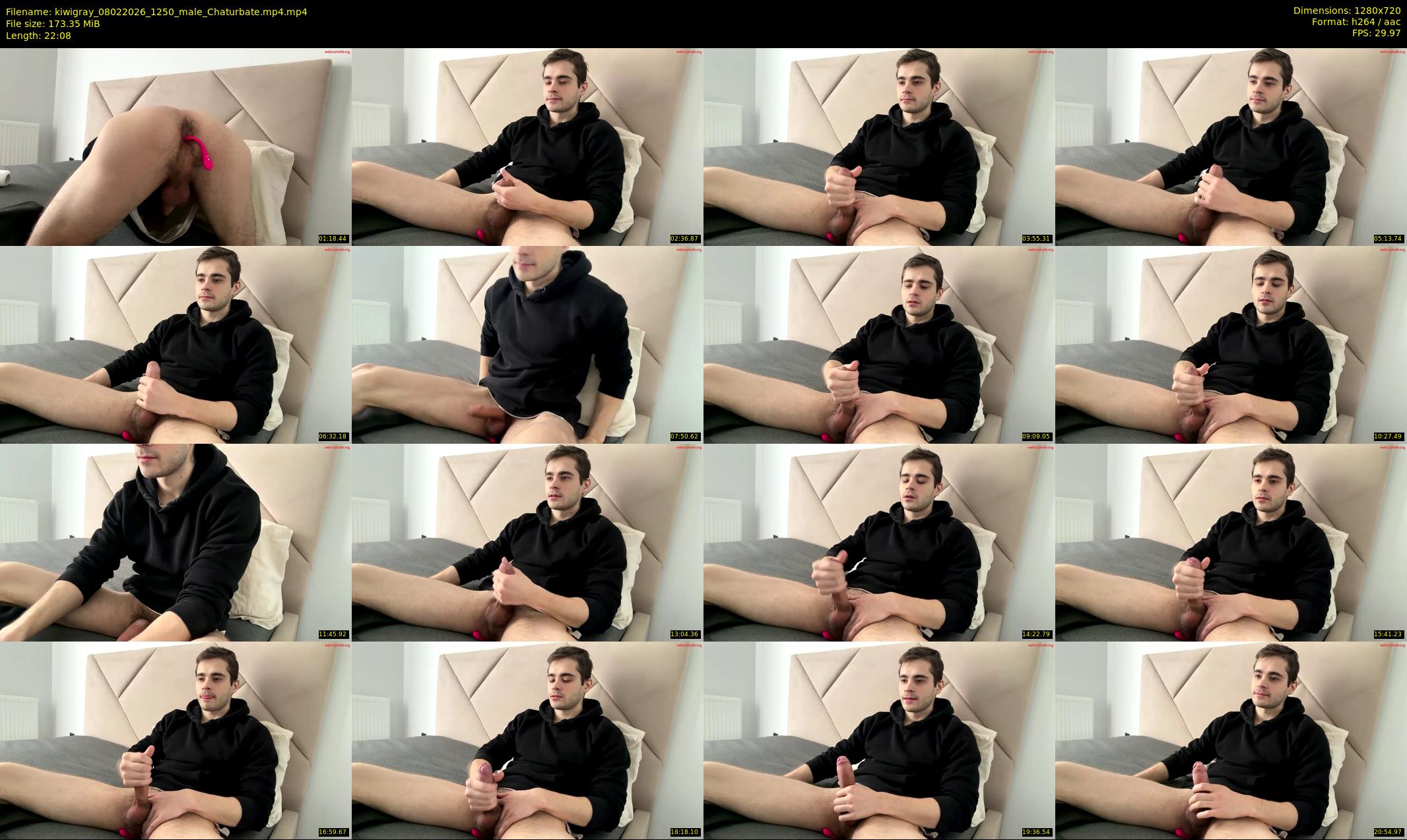 kiwigray — 23 minute Chaturbate male cam show recording, 720p, Feb 8, 2026