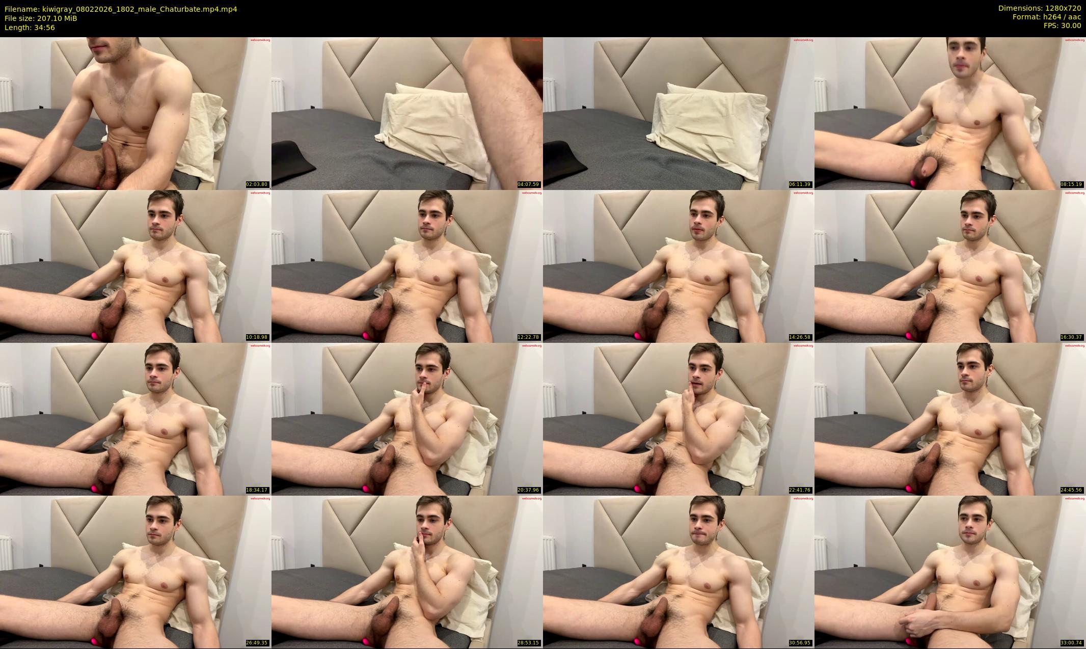 kiwigray — 35 minute Chaturbate male cam show recording, 720p, Feb 8, 2026
