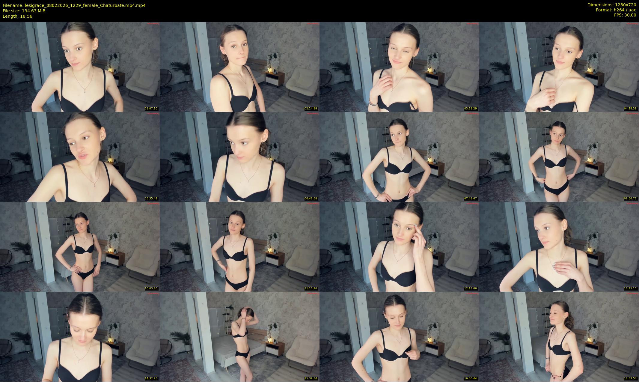 lesigrace — 19 minute Chaturbate female cam show recording, 720p, Feb 8, 2026
