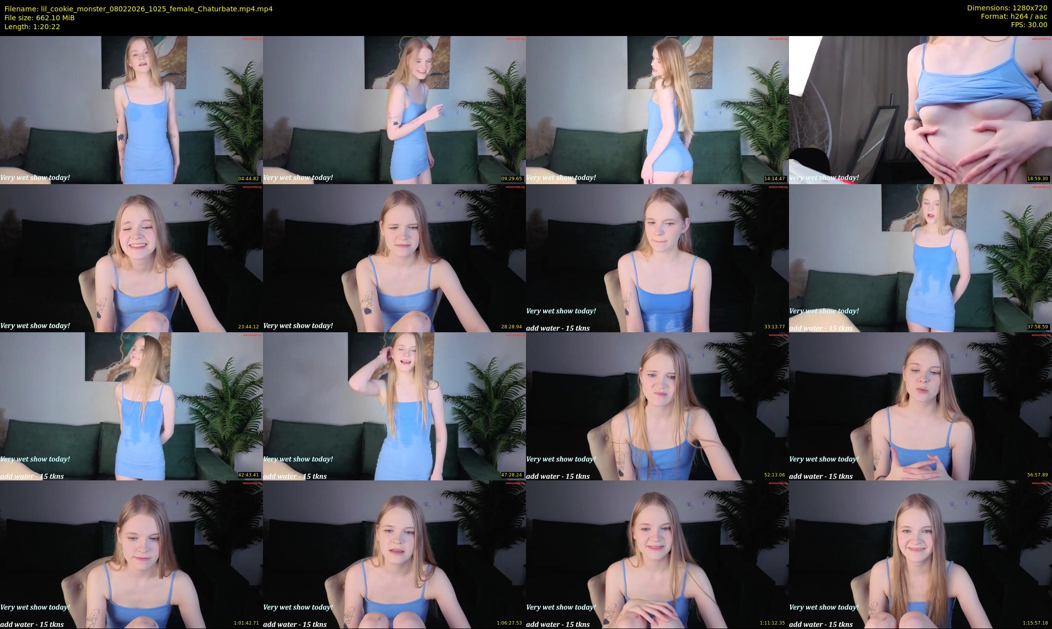 lil_cookie_monster — 81 minute Chaturbate female cam show recording, 720p, Feb 8, 2026