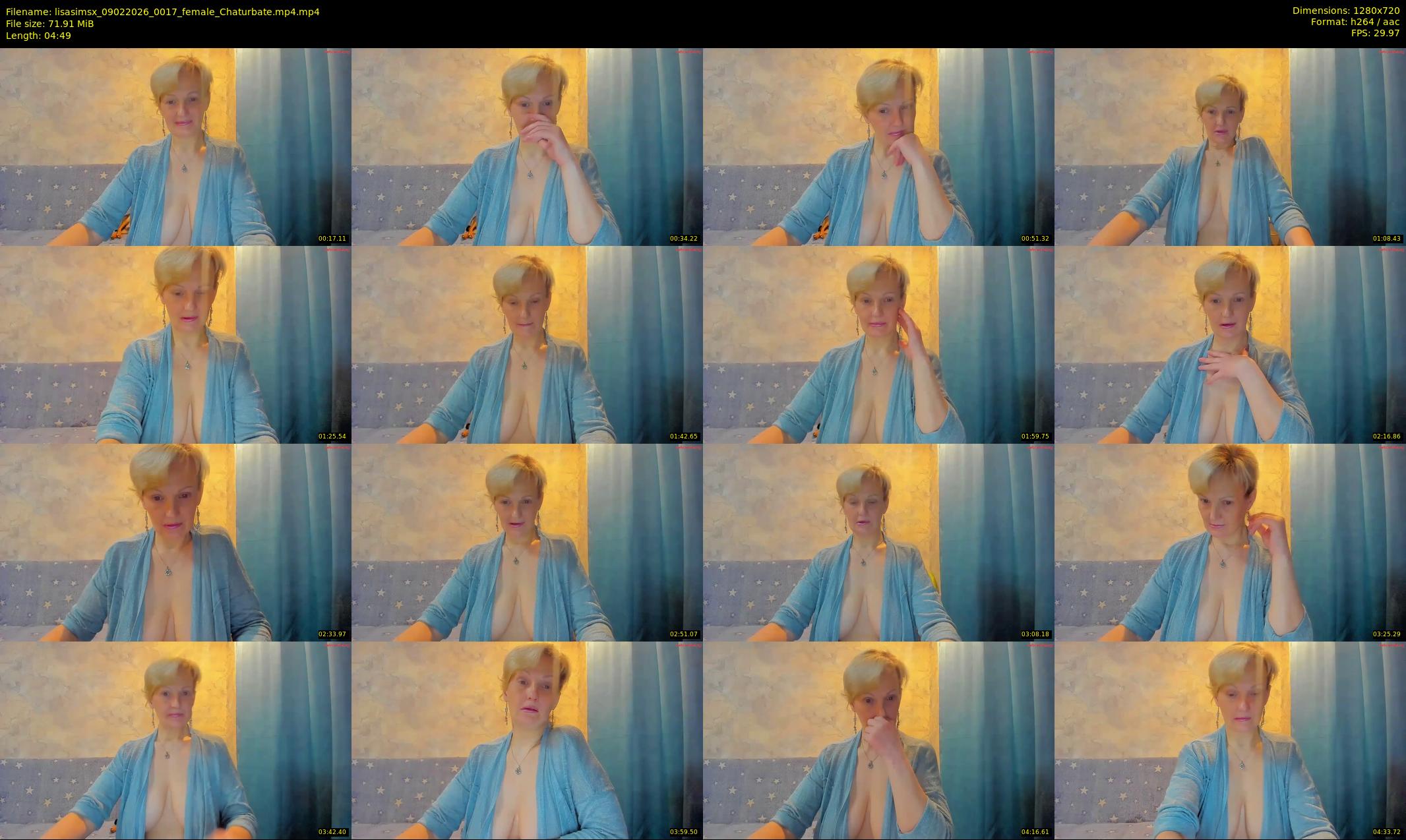 lisasimsx — 5 minute Chaturbate female cam show recording, 720p, Feb 9, 2026