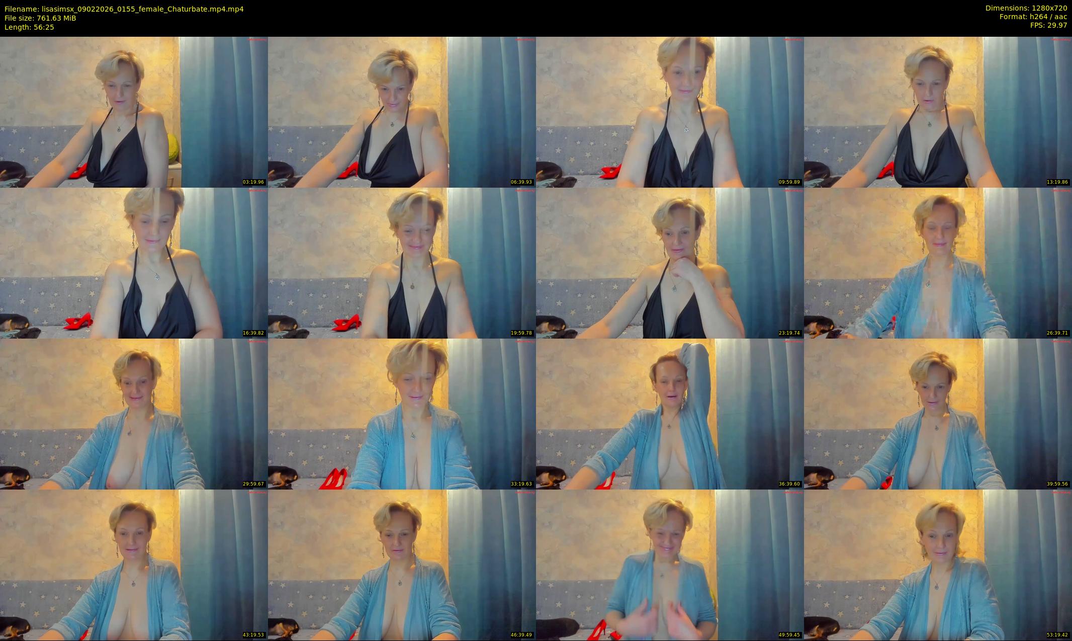 lisasimsx — 57 minute Chaturbate female cam show recording, 720p, Feb 9, 2026