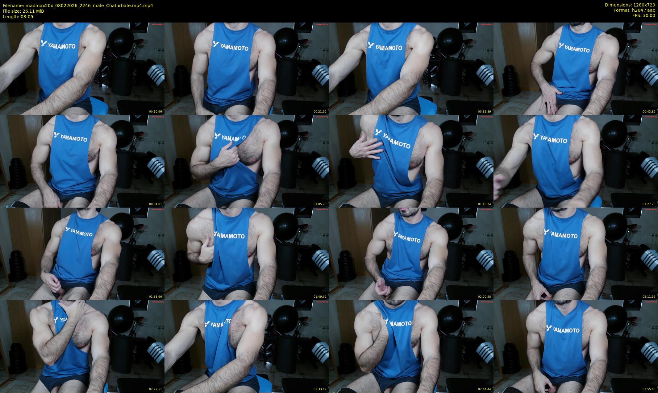 madmax20x — 4 minute Chaturbate male cam show recording, 720p, Feb 8, 2026