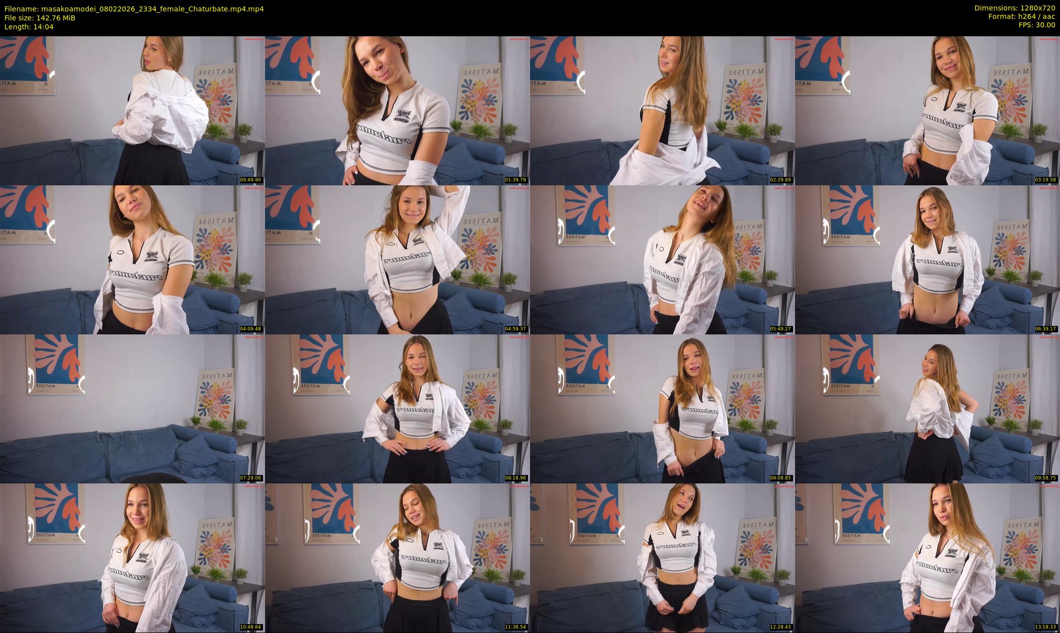 masakoamodei — 15 minute Chaturbate female cam show recording, 720p, Feb 8, 2026
