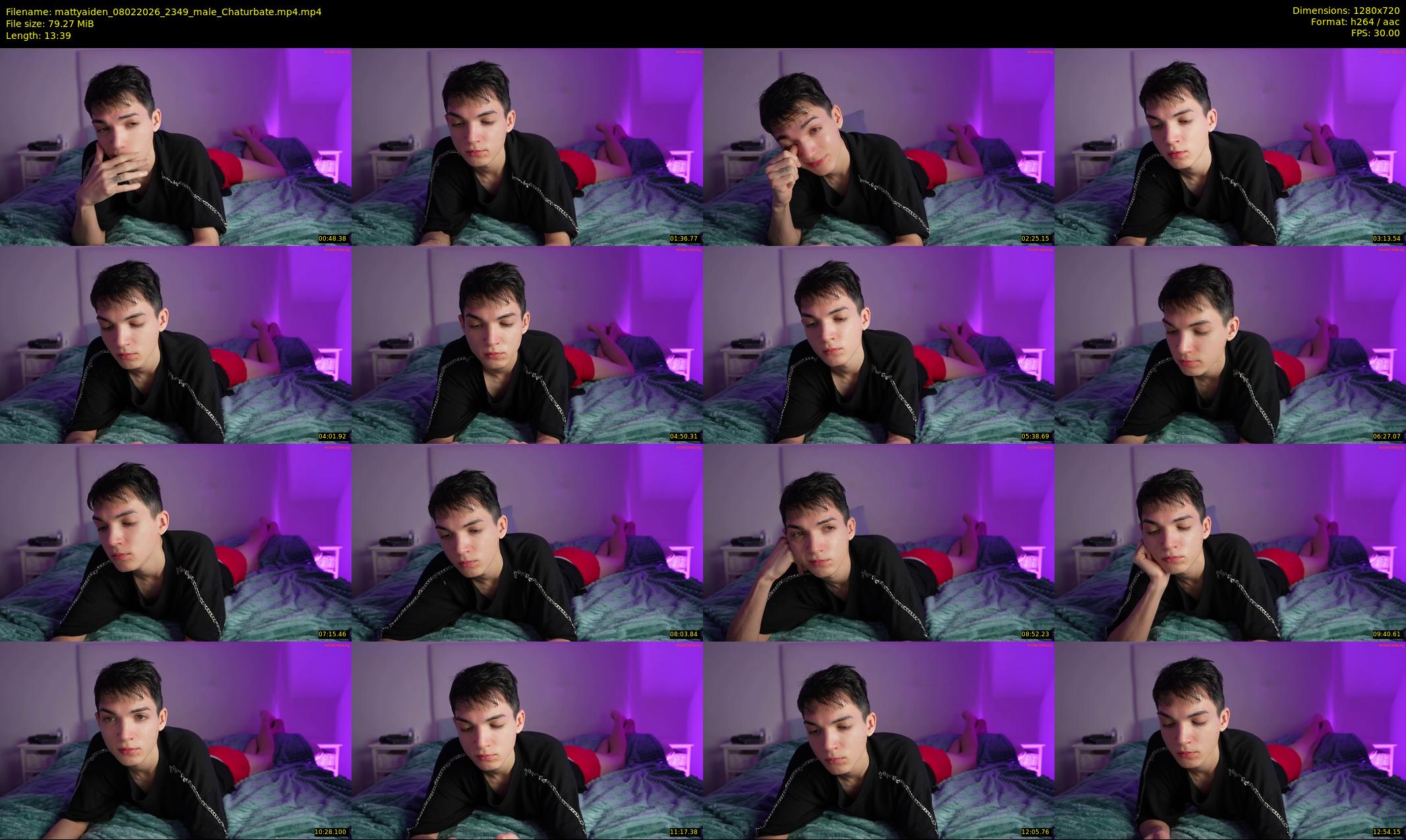 mattyaiden — 14 minute Chaturbate male cam show recording, 720p, Feb 8, 2026