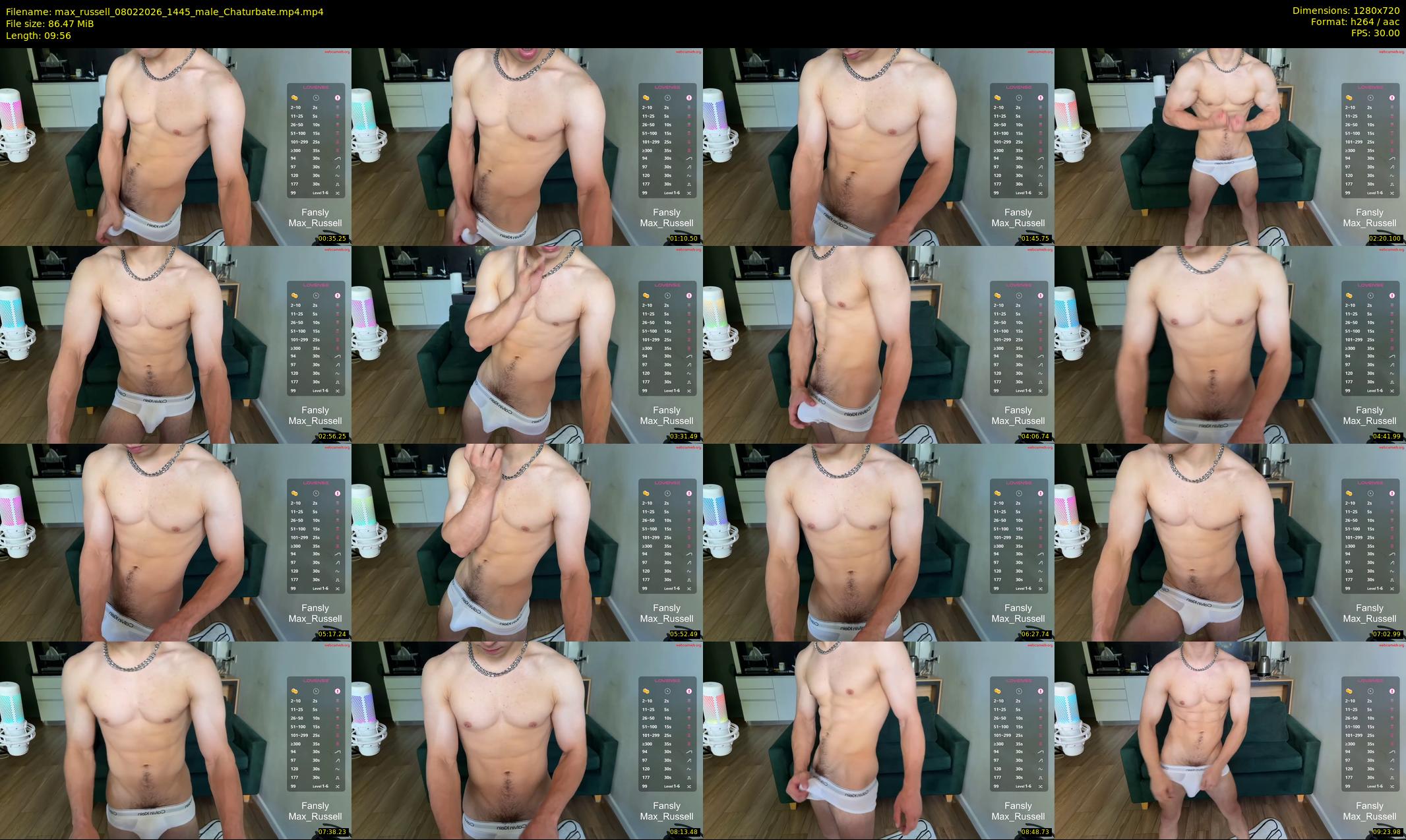 max_russell — 10 minute Chaturbate male cam show recording, 720p, Feb 8, 2026