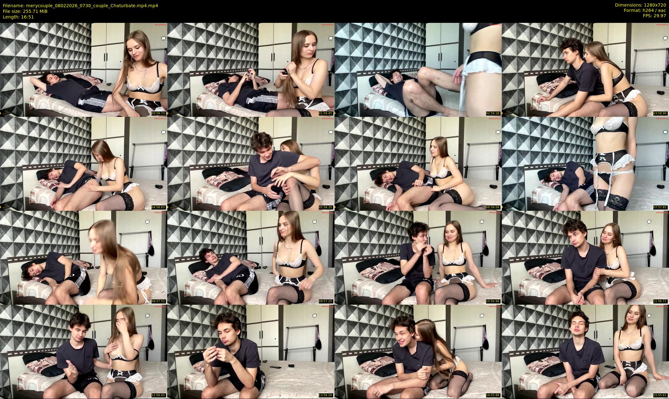merycouple — 17 minute Chaturbate couple cam show recording, 720p, Feb 8, 2026