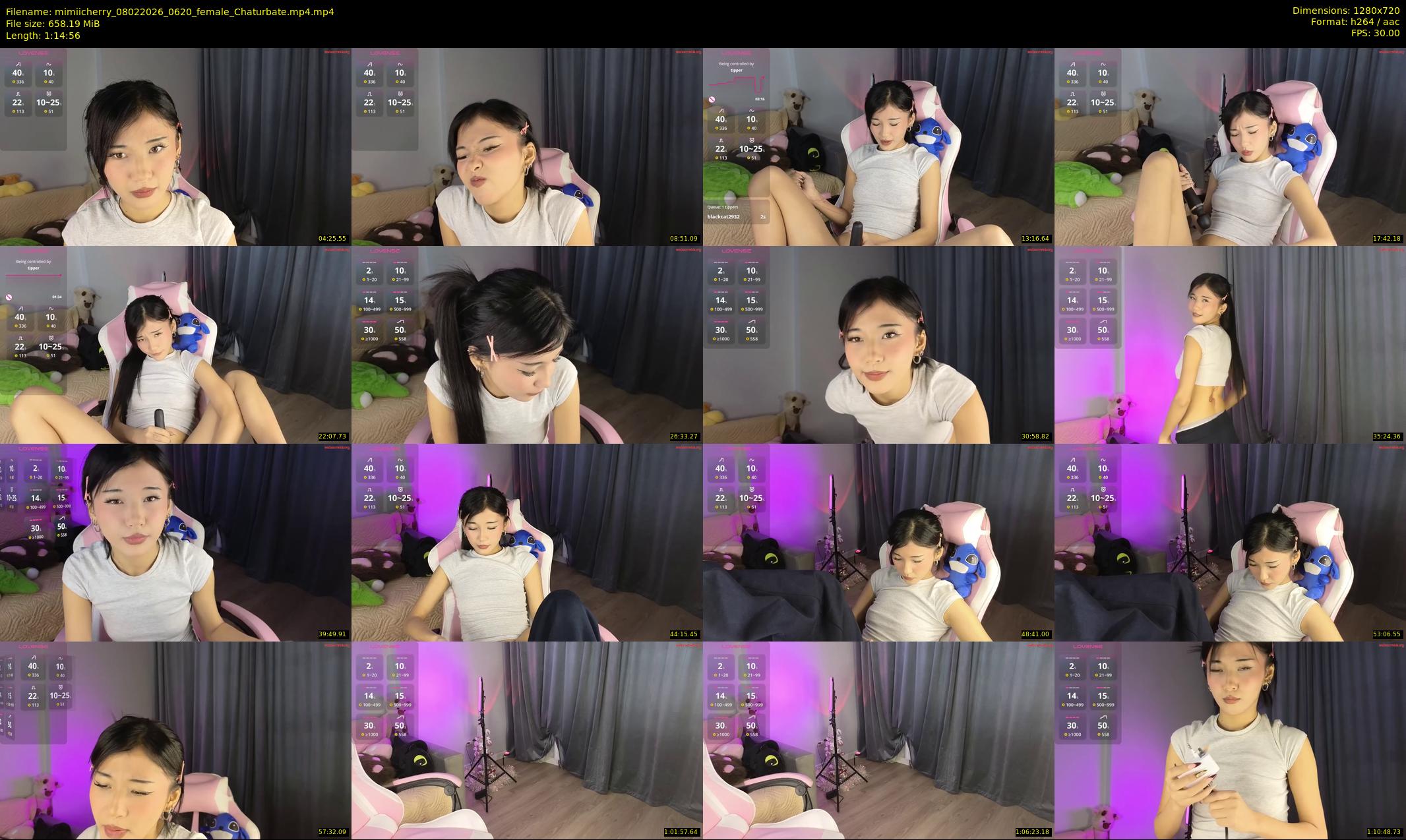 mimiicherry — 75 minute Chaturbate female cam show recording, 720p, Feb 8, 2026