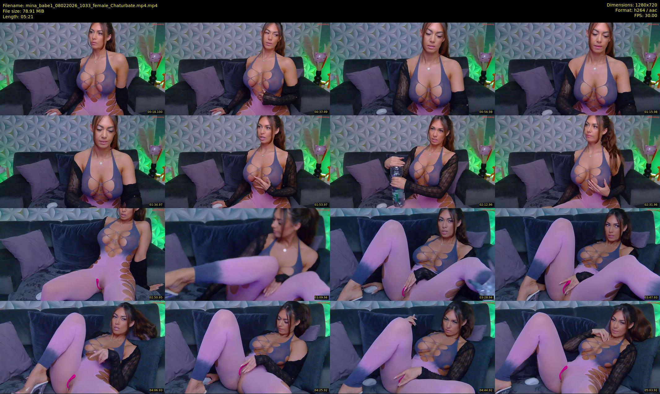 mina_babe1 — 6 minute Chaturbate female cam show recording, 720p, Feb 8, 2026