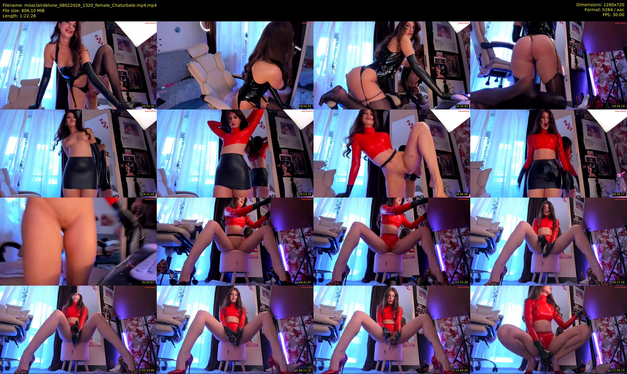 missclairdelune — 83 minute Chaturbate female cam show recording, 720p, Feb 8, 2026